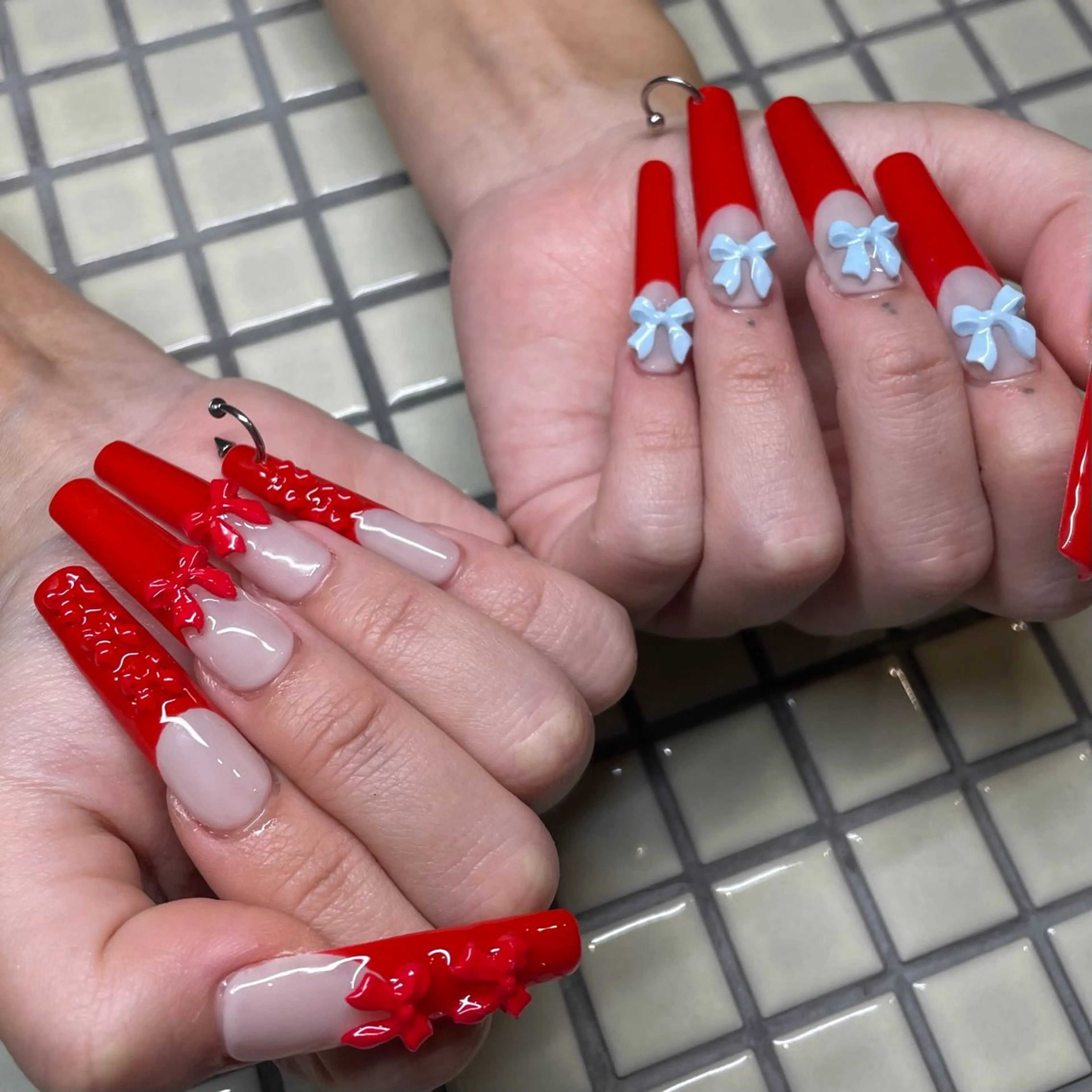 ネイル ー 葉のネイルデザイン