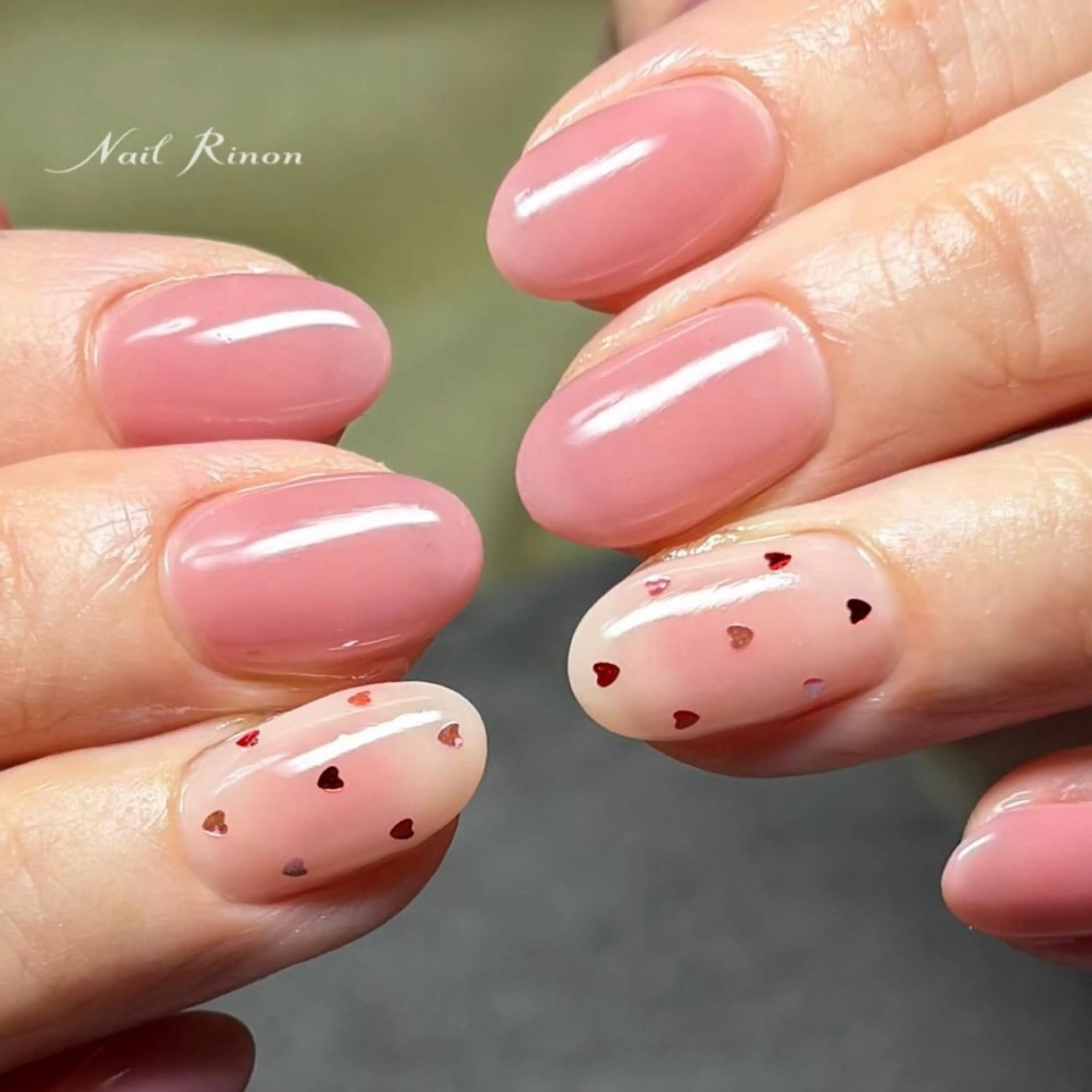 ネイル バレンタイン ハンドネイル Nail Rinonのネイルデザイン