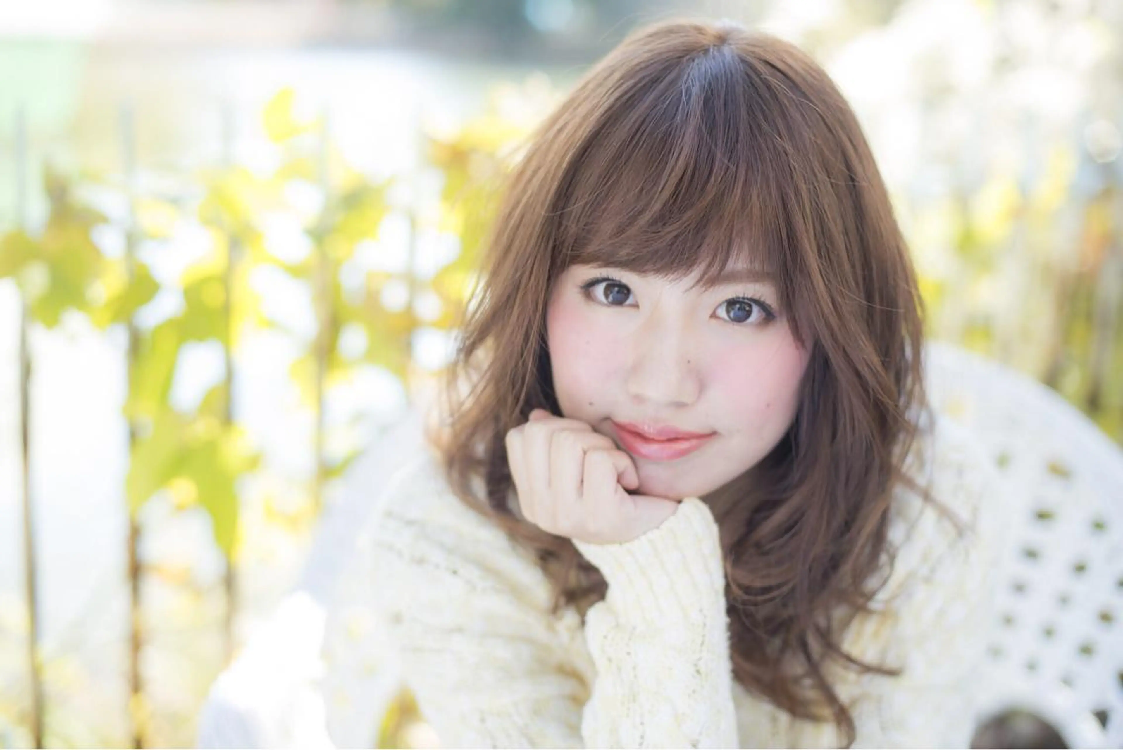 ミディアム カット ヘアカラー トリートメント 小濱 秀人のヘアスタイル