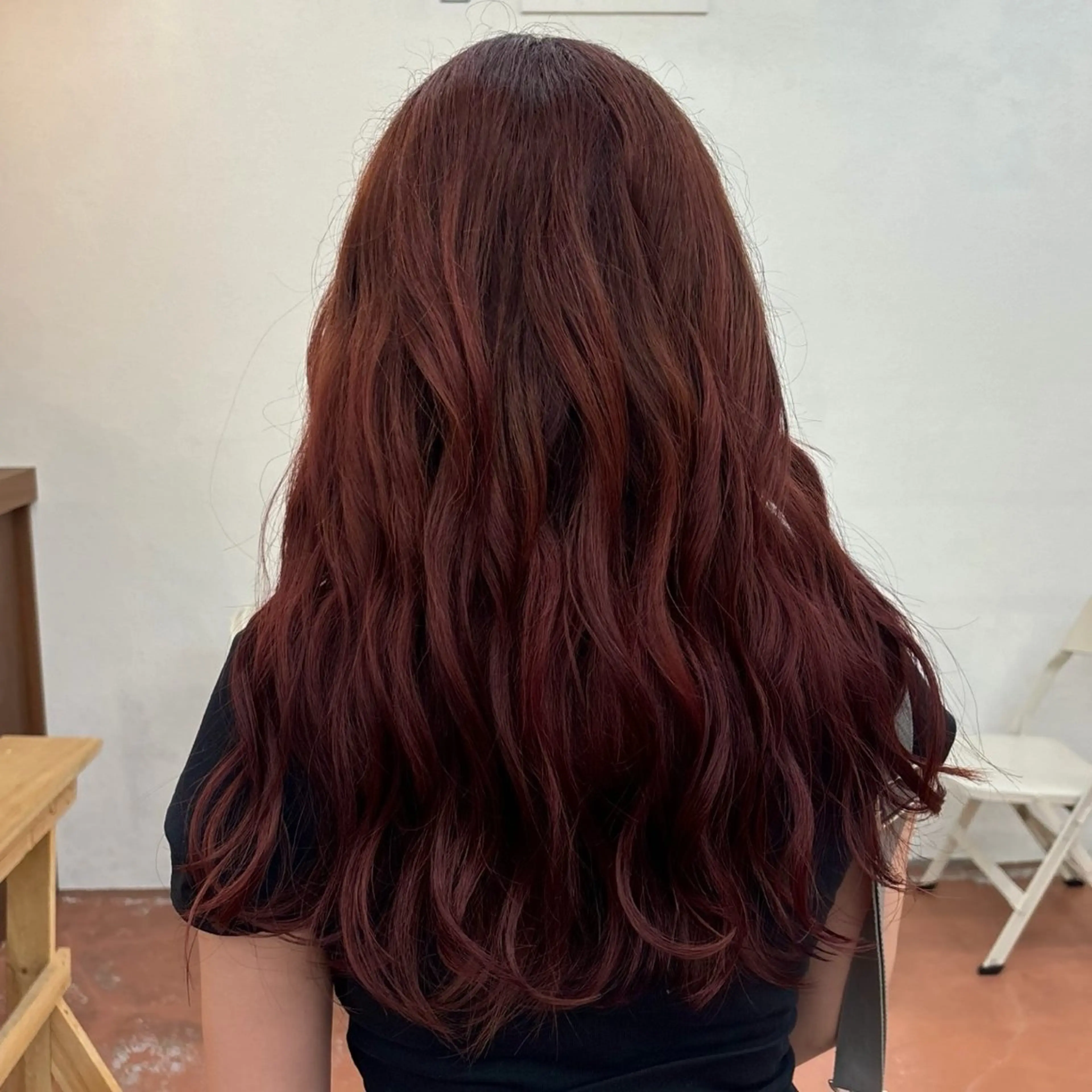 ロング カラー 山内 瑠莉のヘアスタイル