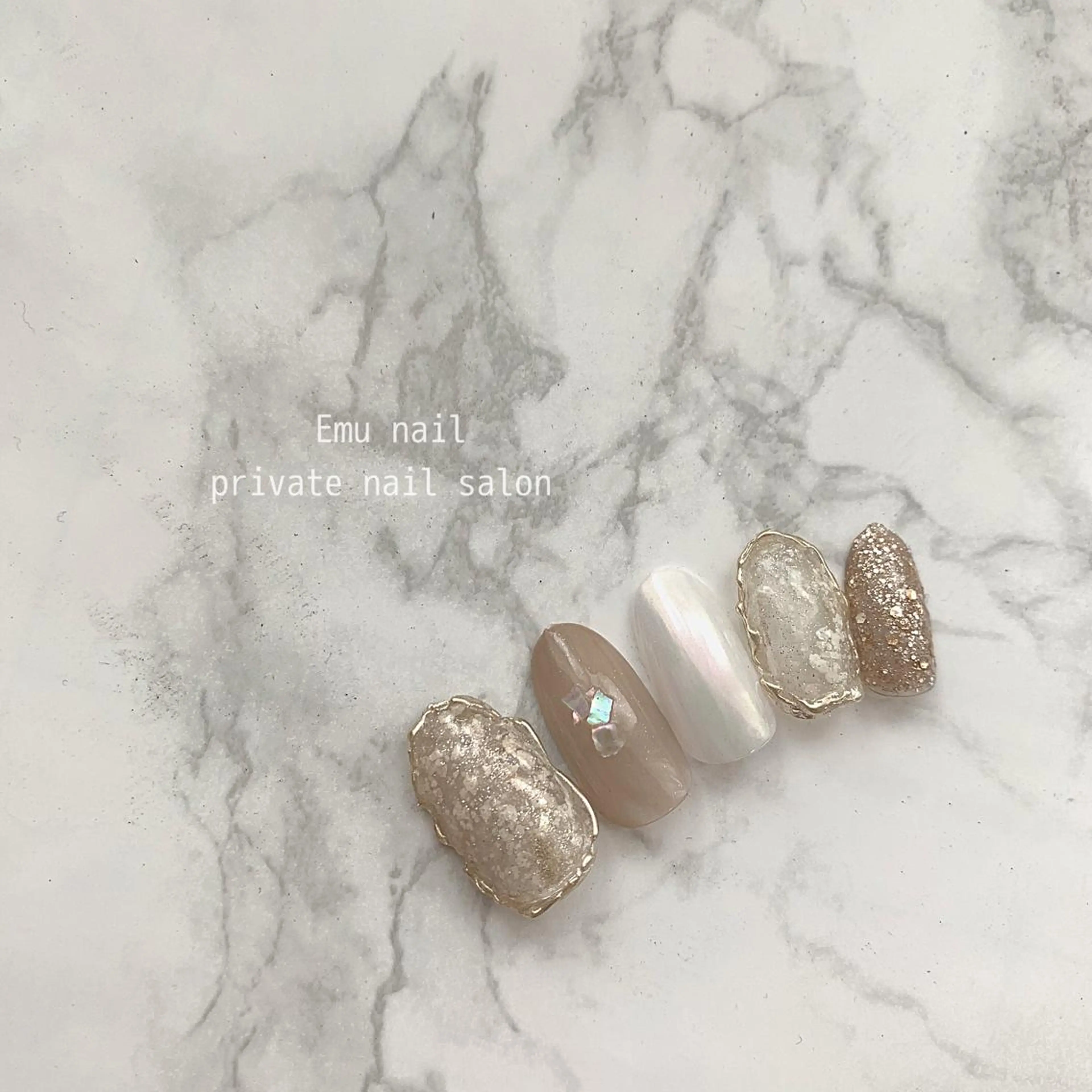 ネイル オーロラネイル emu nailのネイルデザイン