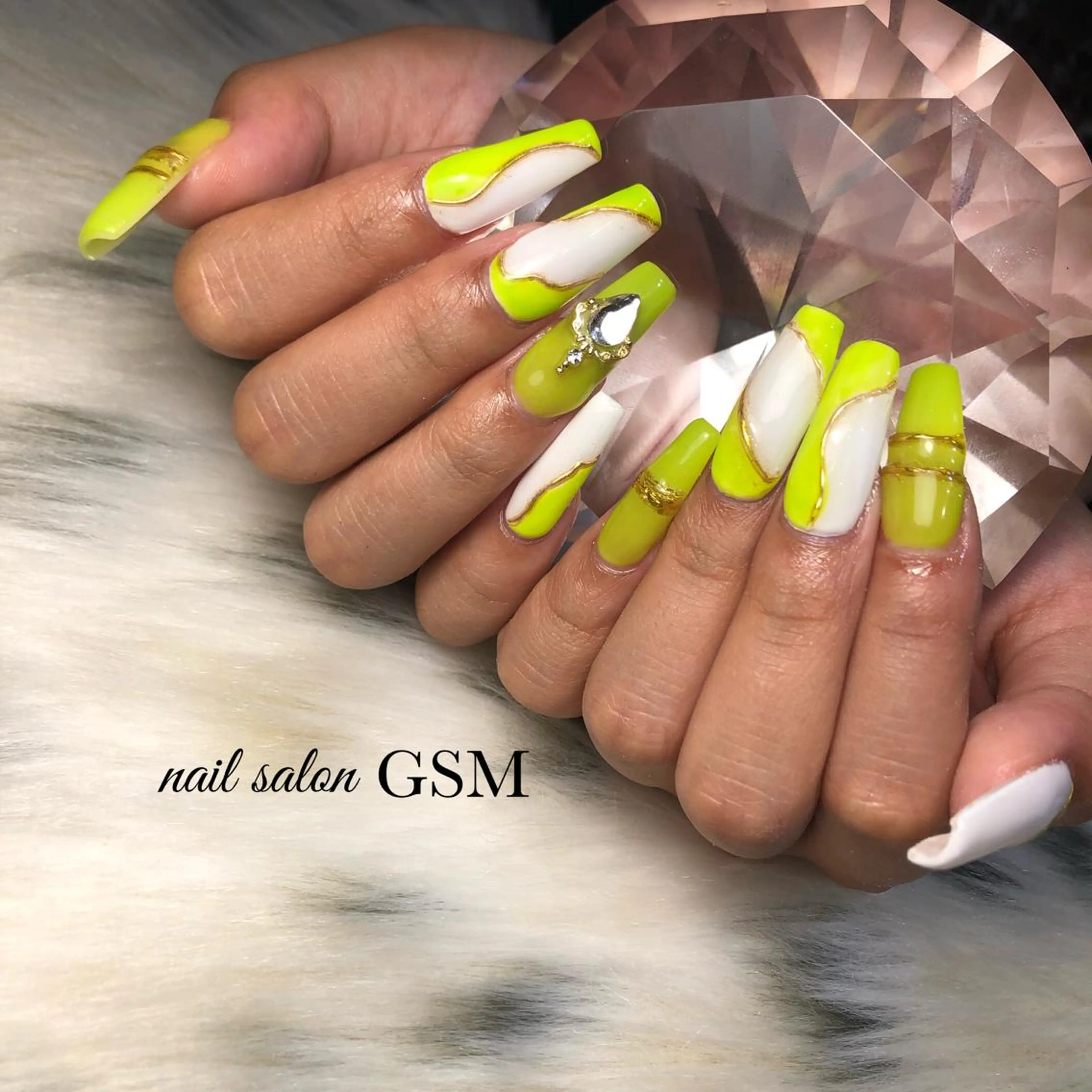 ネイル スカルプネイル ハンドネイル nail salon GSMのネイルデザイン