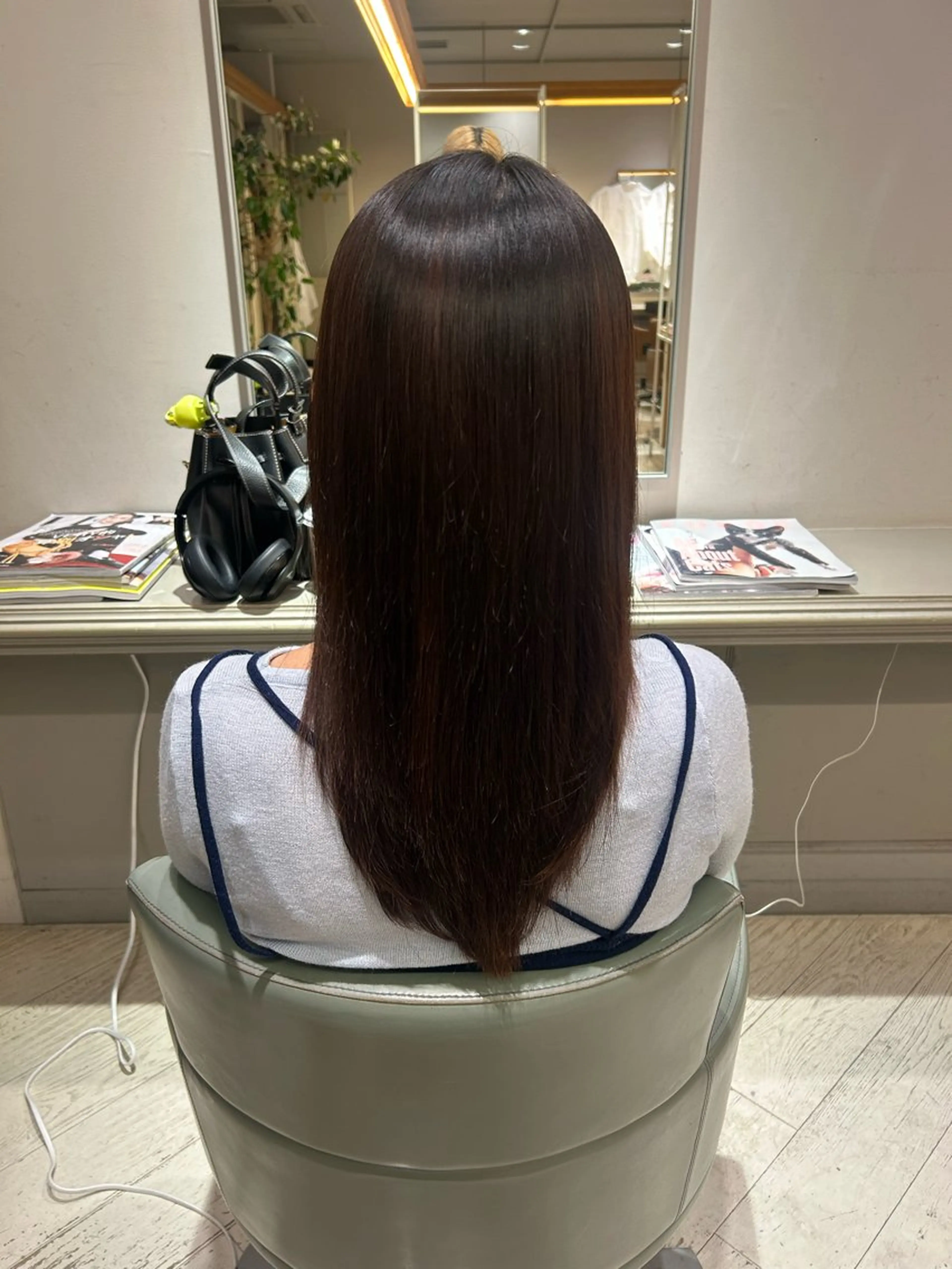 パーマ ストレートパーマ 白岩 君予のヘアスタイル