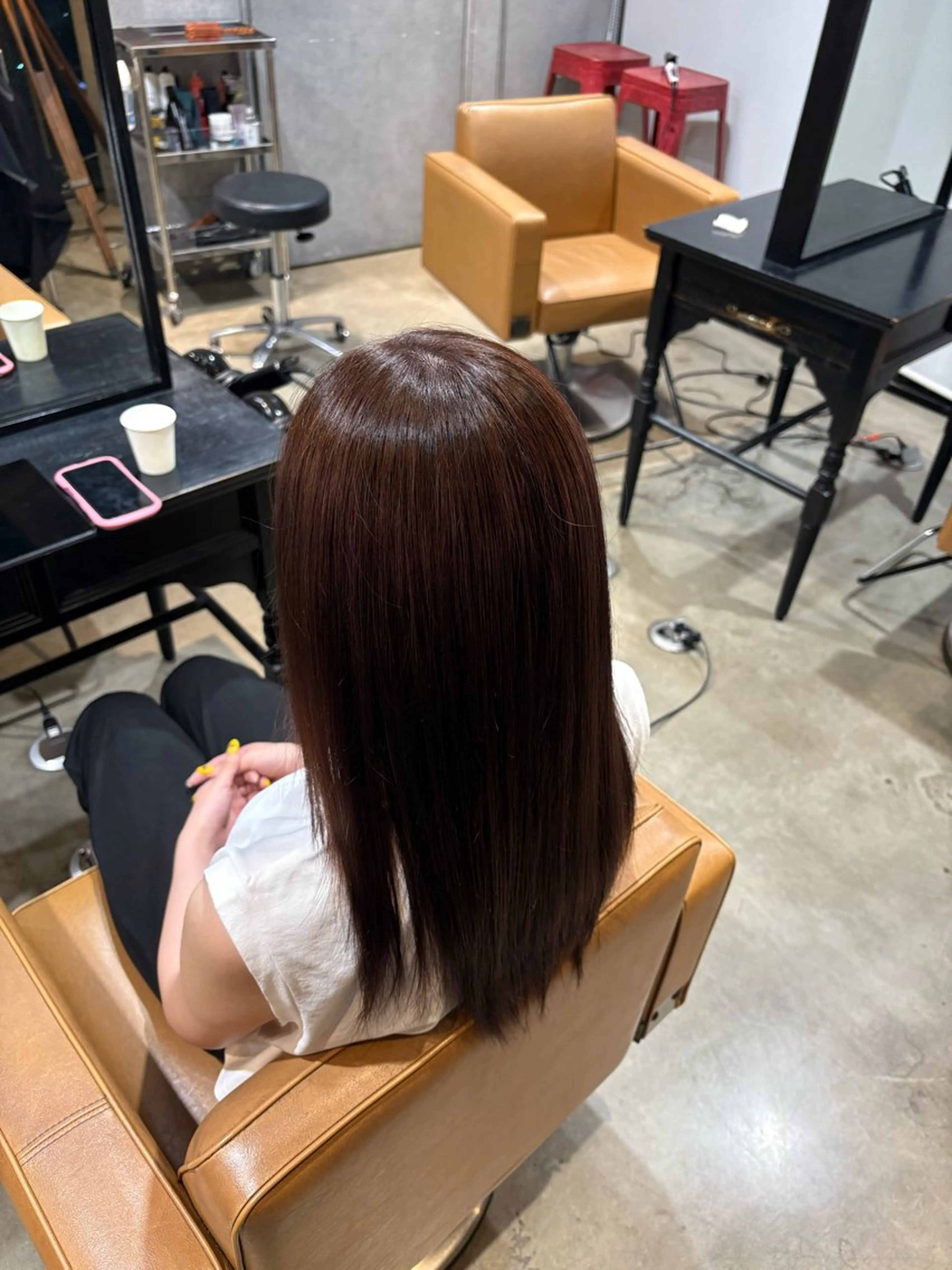 ロング カラー 川東 惟来のヘアスタイル