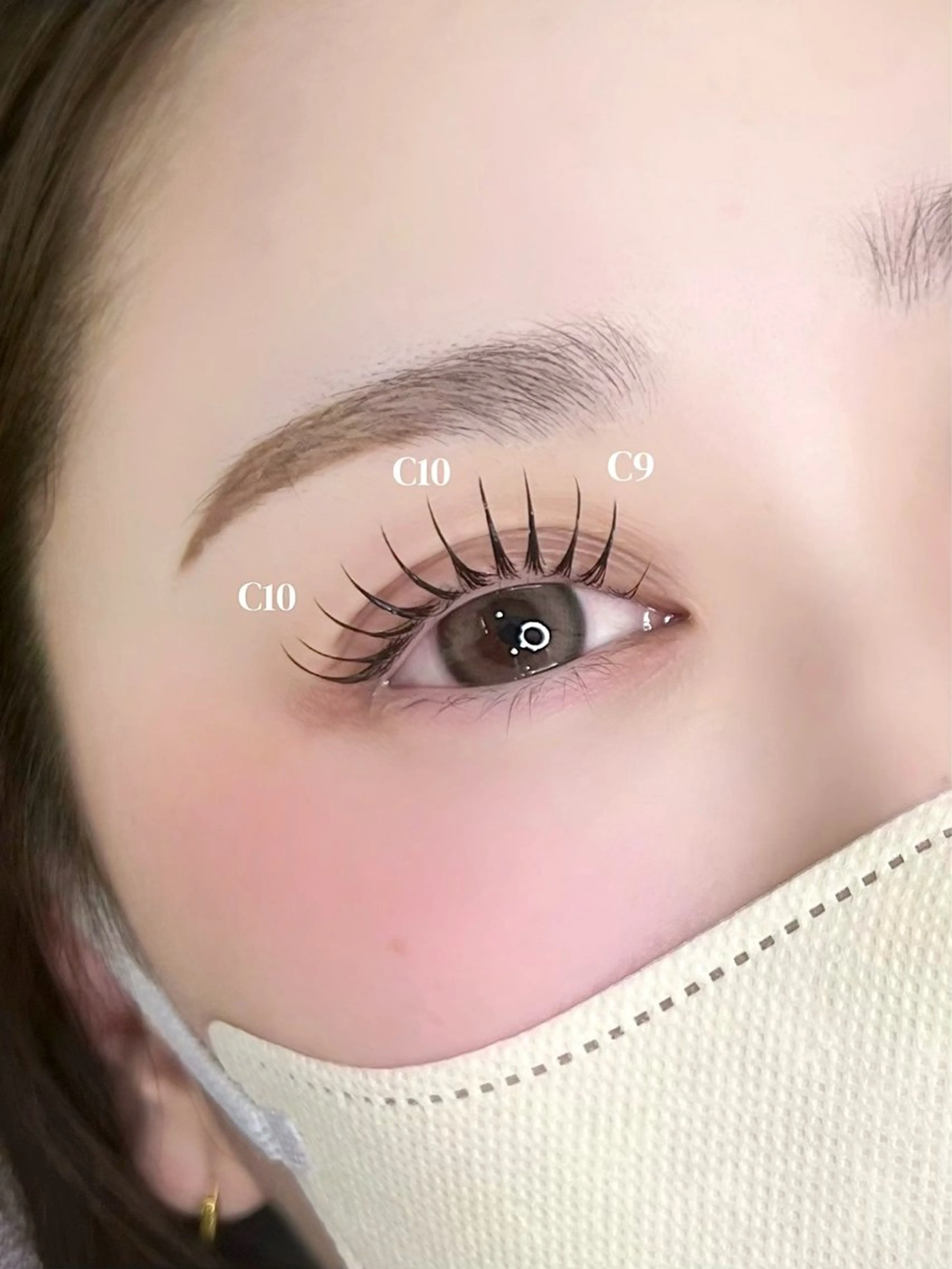 マツエク・マツパ Cカール パリジェンヌラッシュリフト マツエク Luana .Rioneのマツエク・マツパデザイン