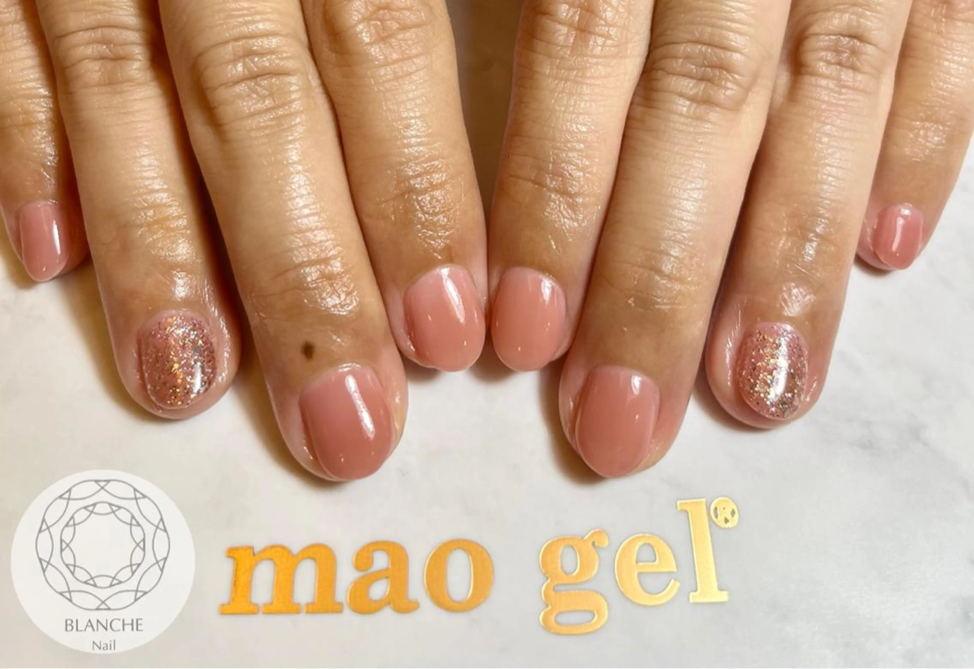 ネイル ジェルネイル オフィスネイル パラジェル シンプルネイル BLANCHE Nailのネイルデザイン