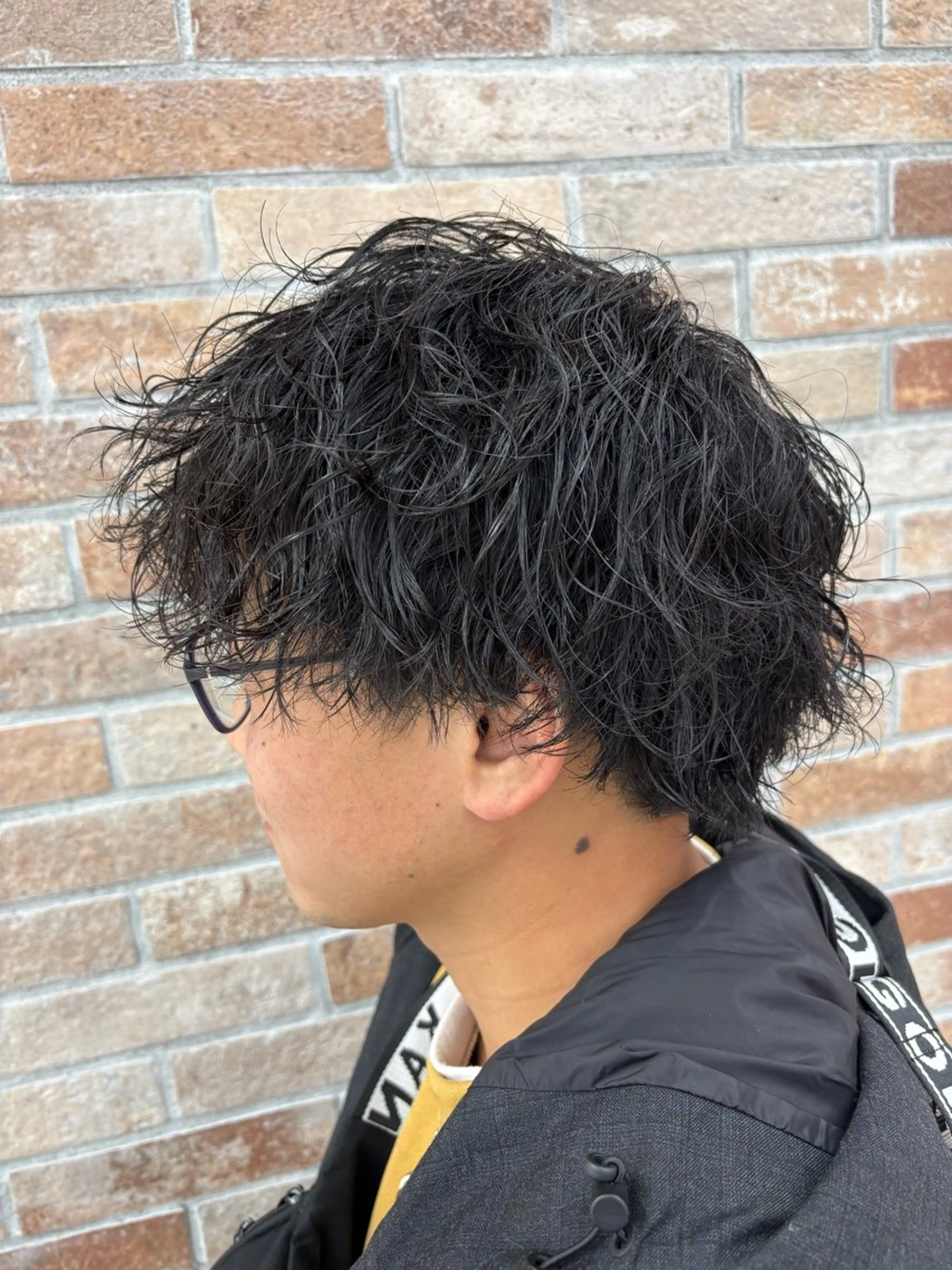 パーマ メンズ カット パーマ 黒川 真伍のヘアスタイル