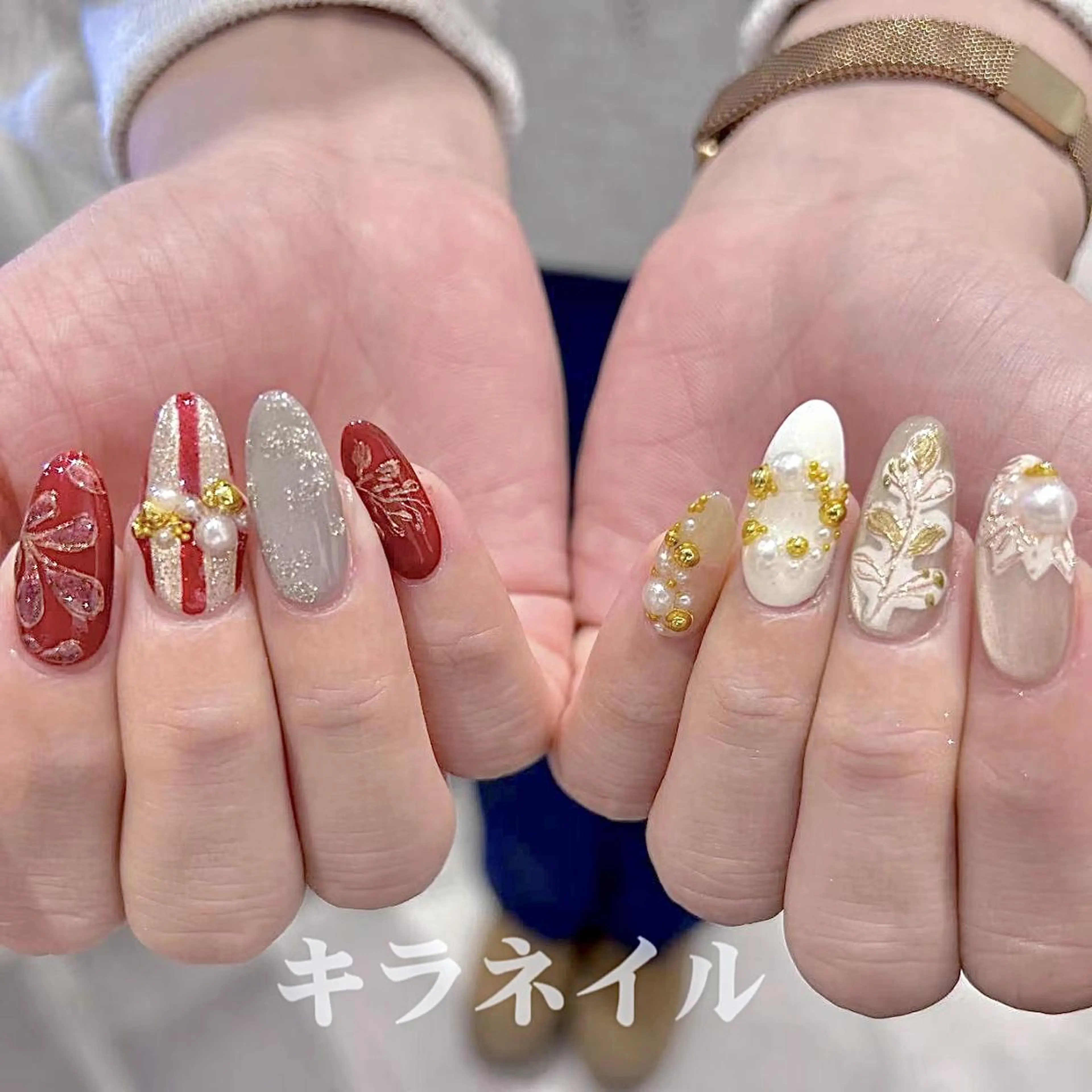 ネイル 🍑長さだし ワンホン💅モモコのネイルデザイン