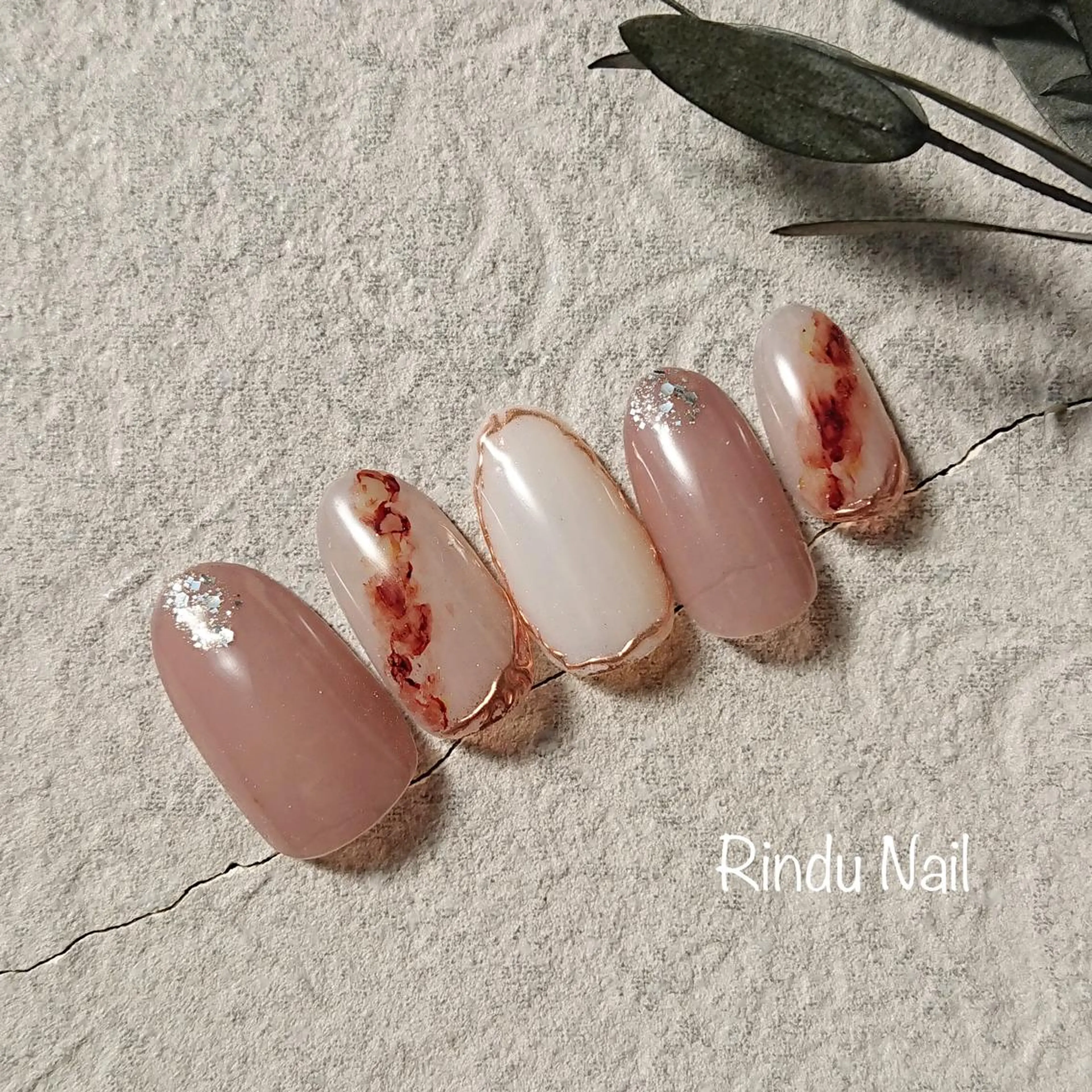 ネイル ニュアンスネイル Rindu Nail 名駅miniのネイルデザイン