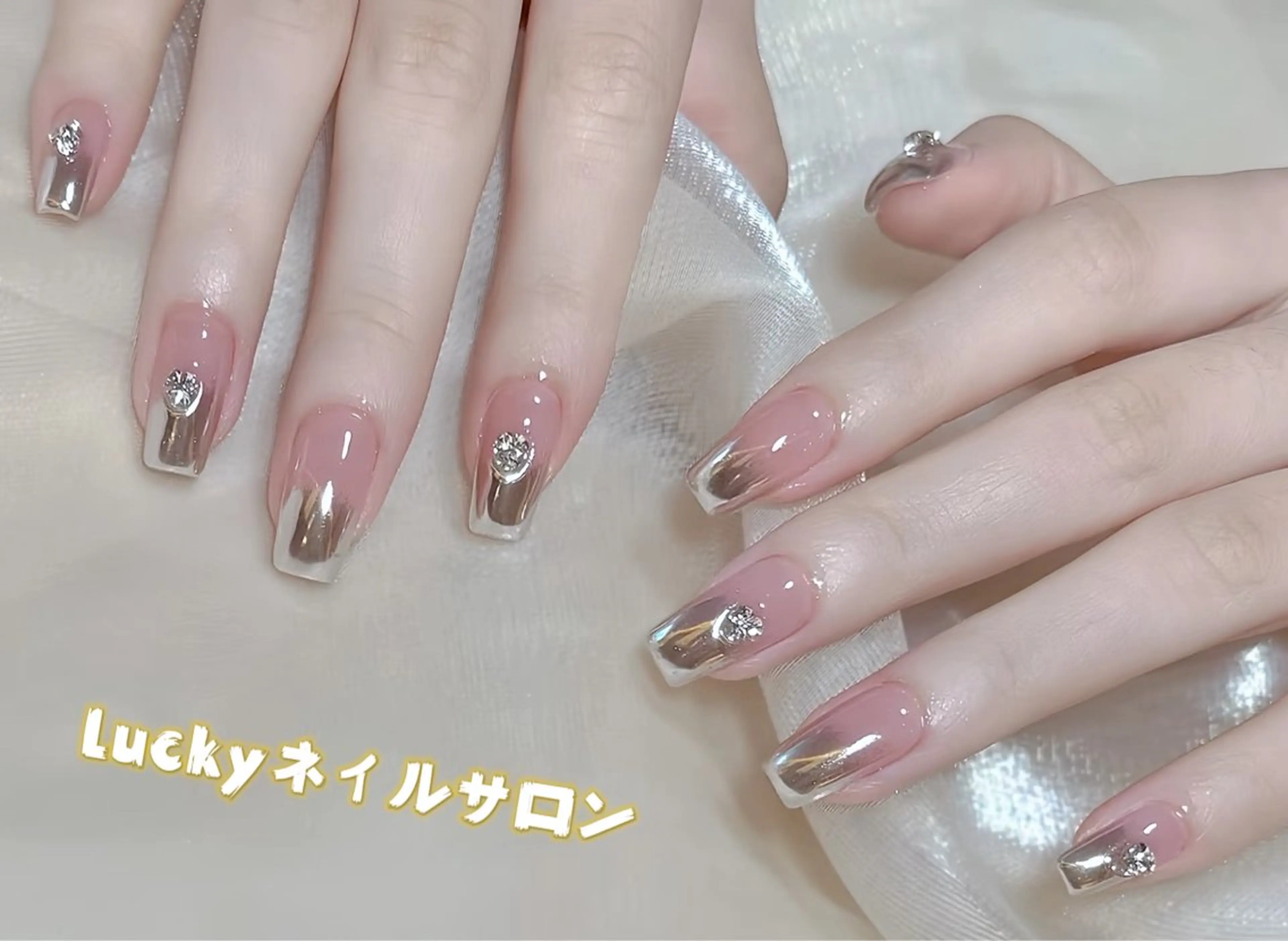 ネイル アートネイル チークネイル 長さ出し フットネイル ジェルネイル ハンドネイル ハンドケア ラッキーネイルサロン 西川口東口店のネイルデザイン