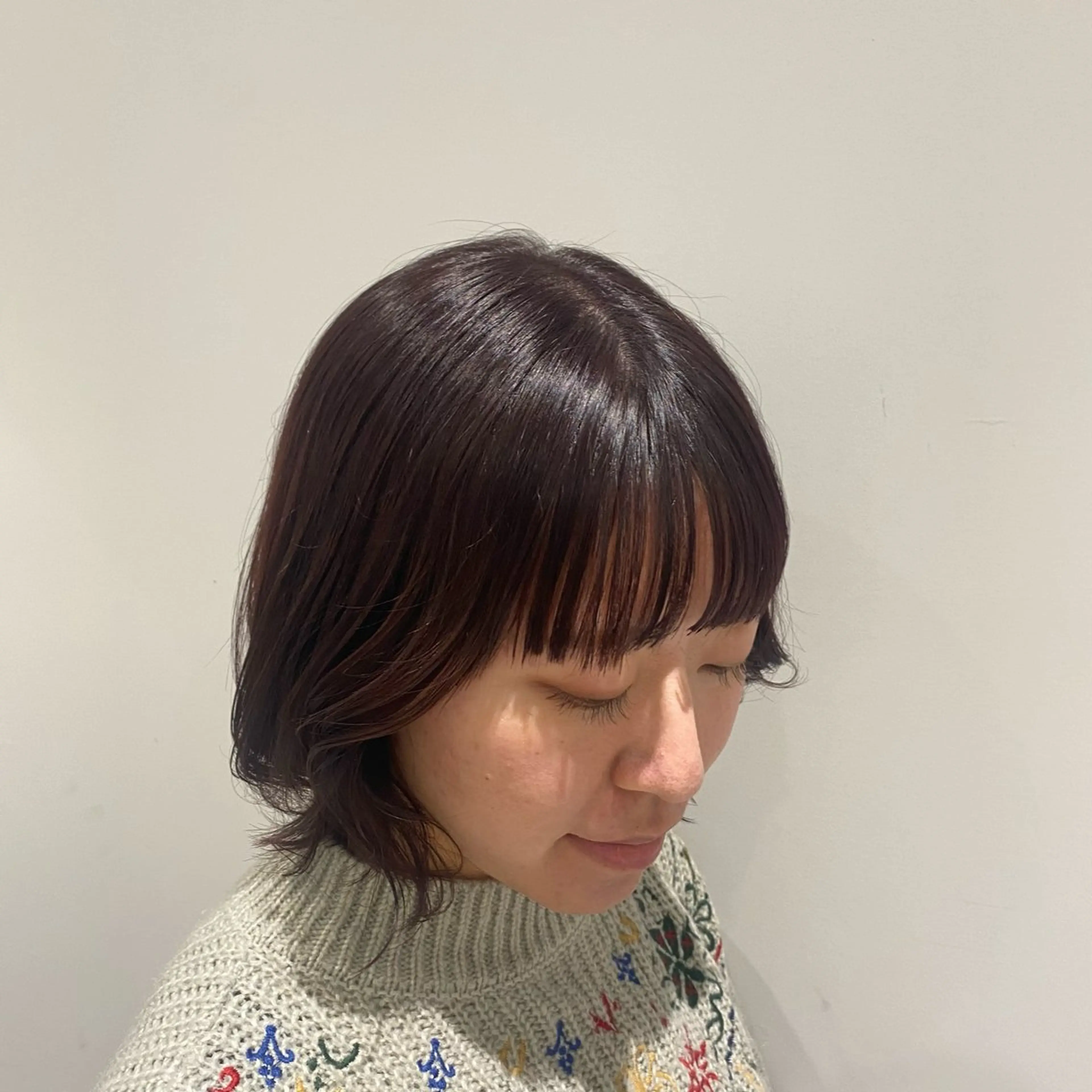 ショート ボブレイヤー ボブ レイヤーカット 高橋 円のヘアスタイル