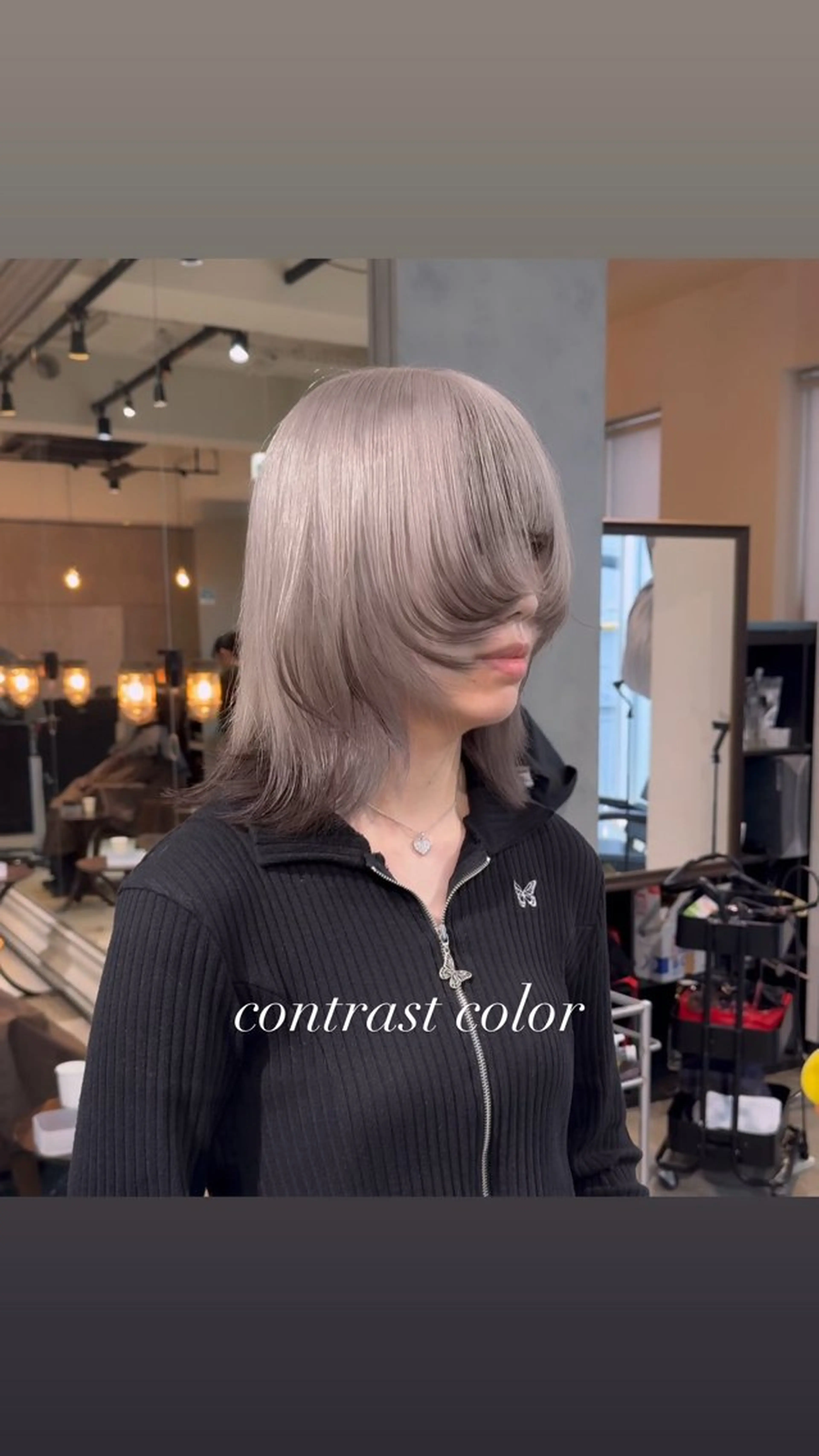 ミディアム カラー カット ヘアカラー トリートメント ヘアセット 💜ハイトーン💛 マジカルかいちゃんのヘアスタイル