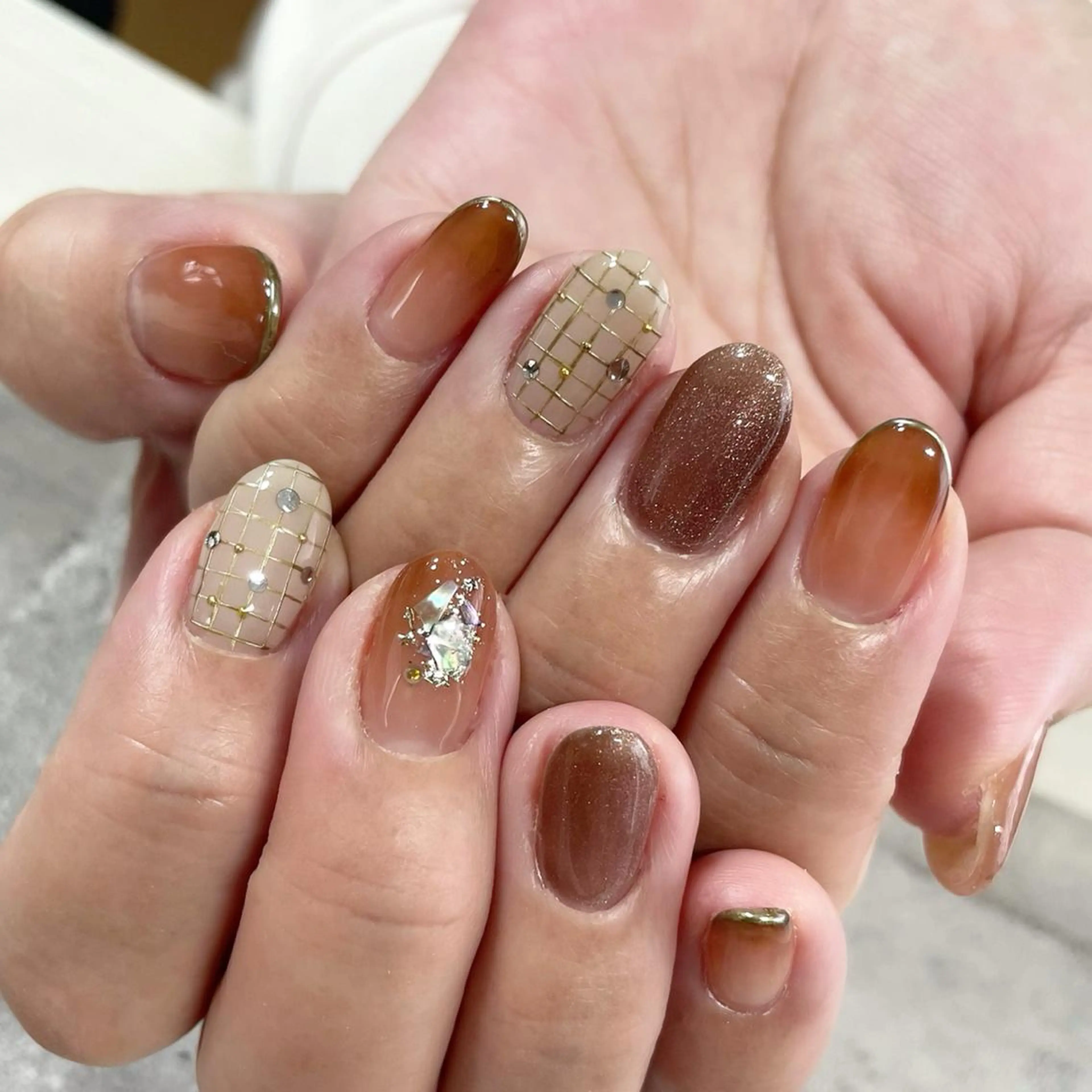 ネイル ジェルネイル 東 千夏のネイルデザイン