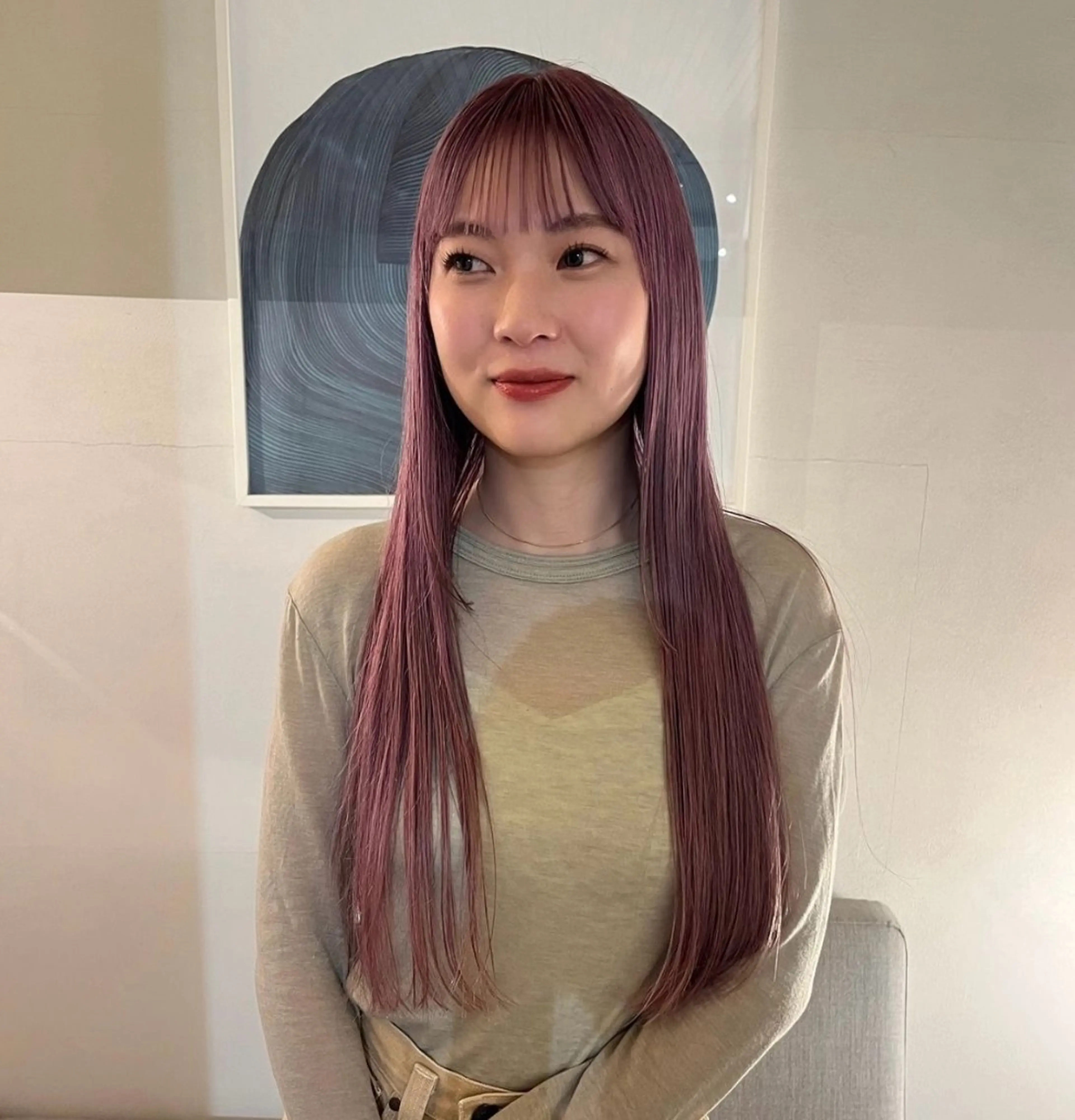 ロング カラー ブリーチ ヘアカラー yoshihama sumireのヘアスタイル