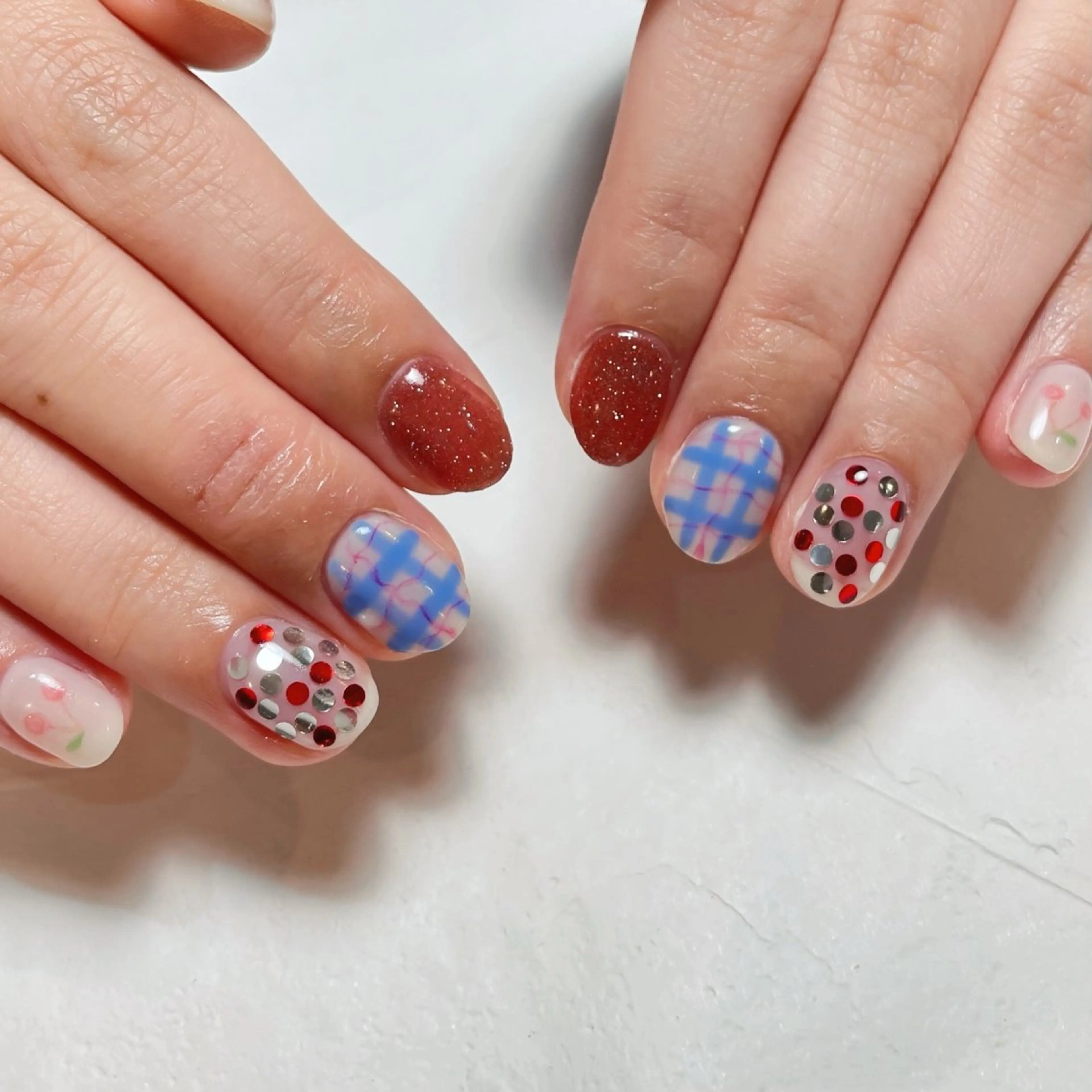 ネイル ワンカラーネイル シンプルネイル MARU NAIL Izumiのネイルデザイン