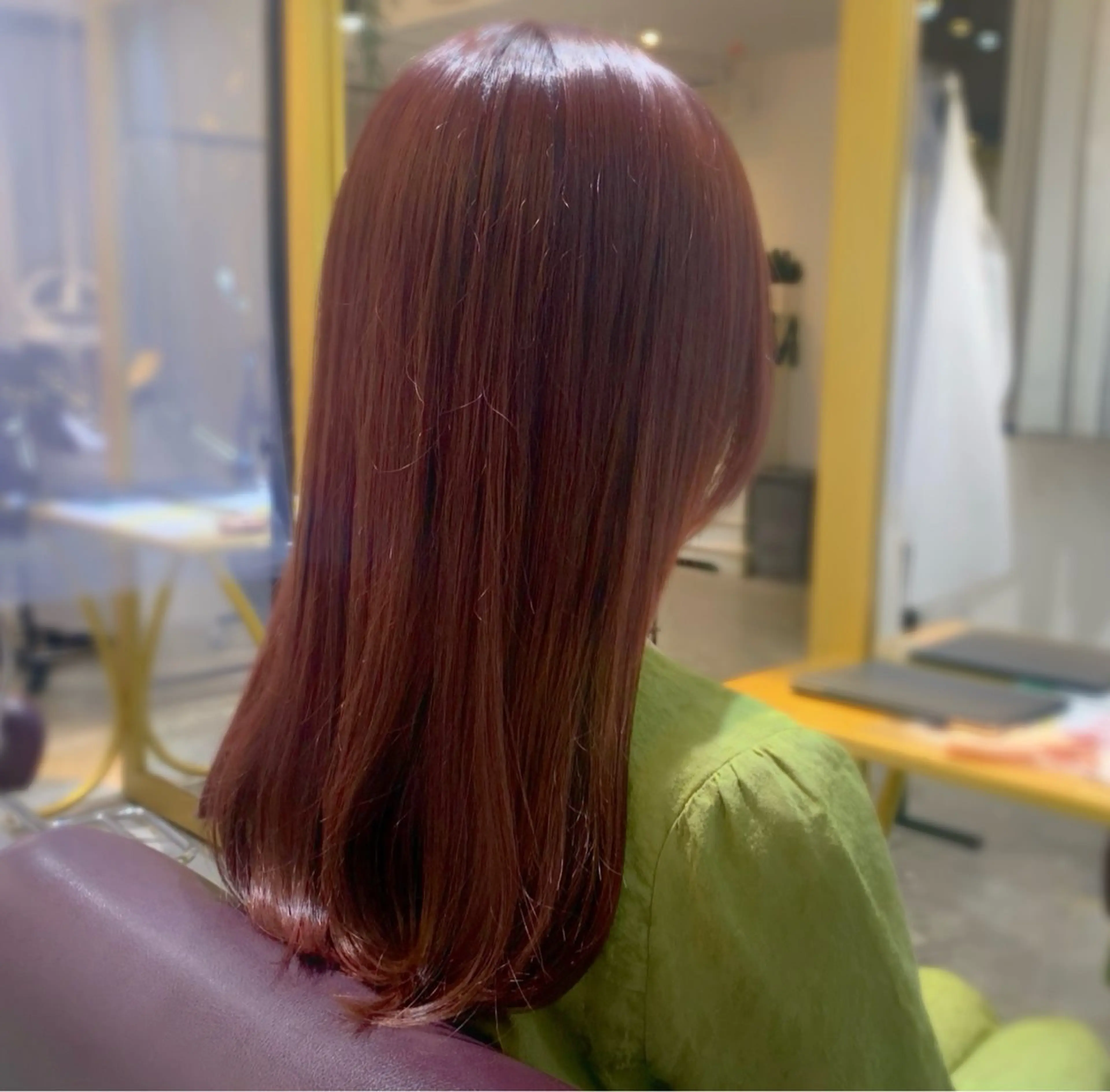 ロング カラー ブラウンカラー オレンジ オレンジブラウン ヘアカラー 心斎橋/レイヤー/ 艶カラー💖Sakiのヘアスタイル