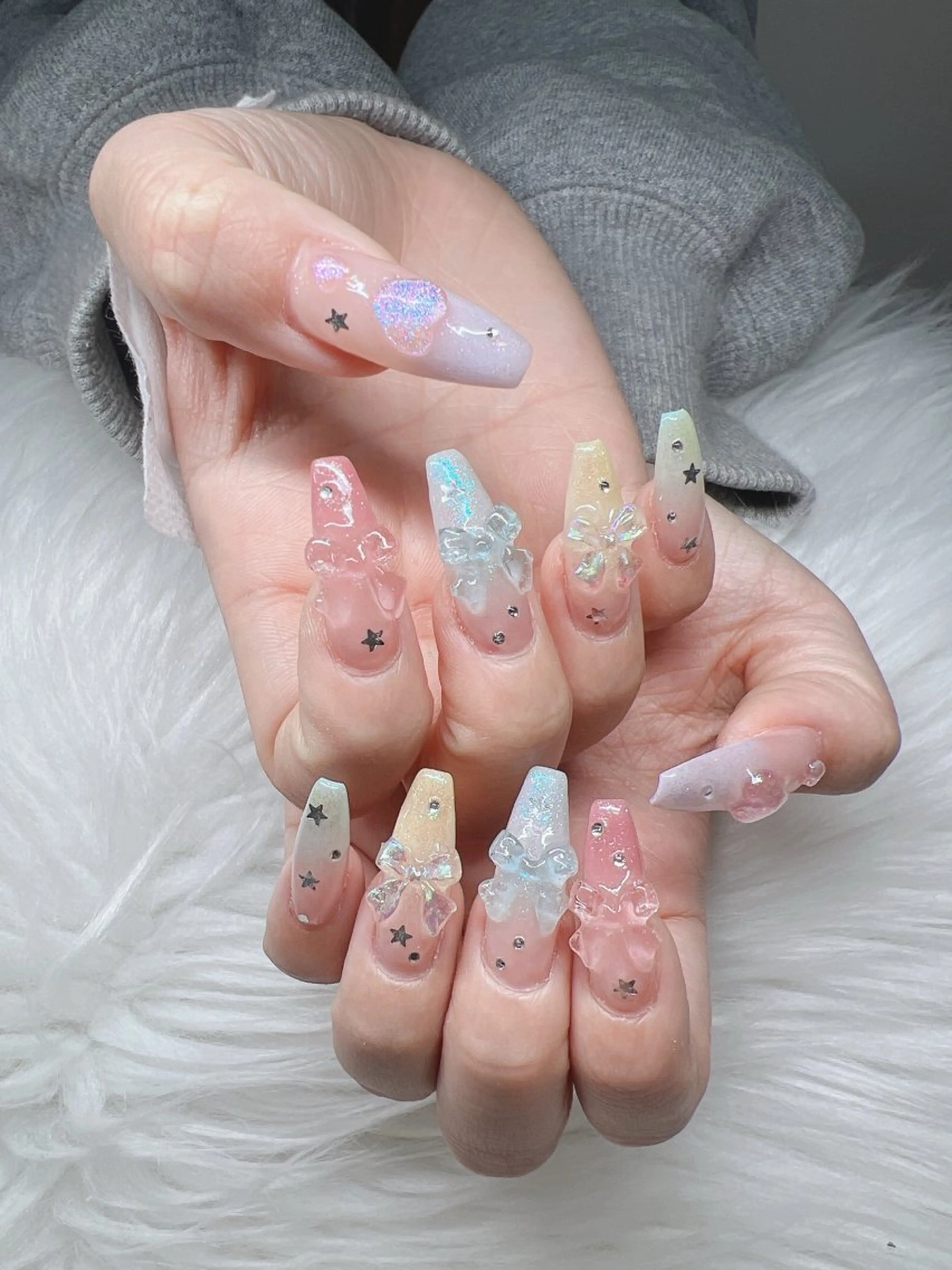 ネイル ハンドネイル Lee Nails チップ長さだし専門店のネイルデザイン