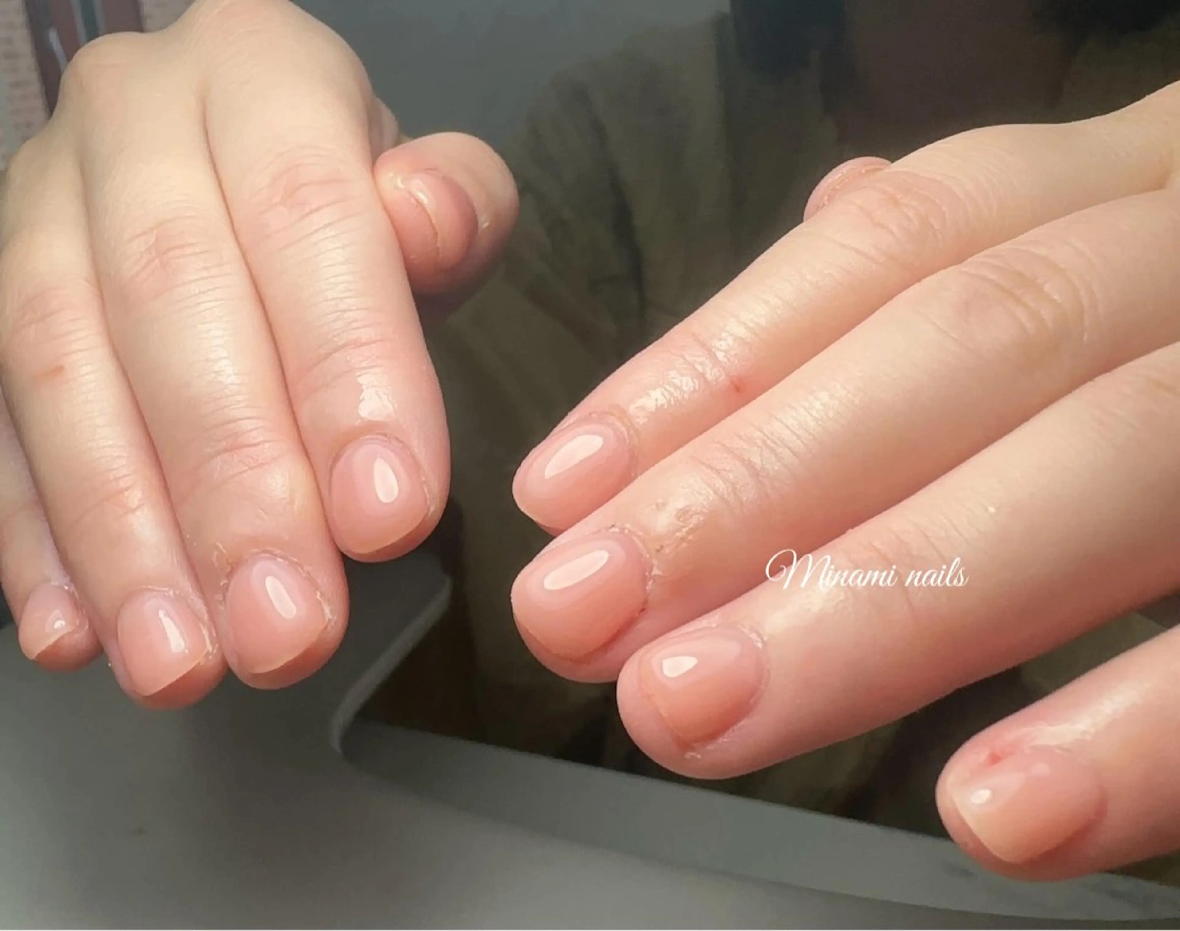 ネイル アートネイル オーロラネイル ガーリー キラキラネイル 韓国ネイル ハンドネイル Minami Nailsのネイルデザイン