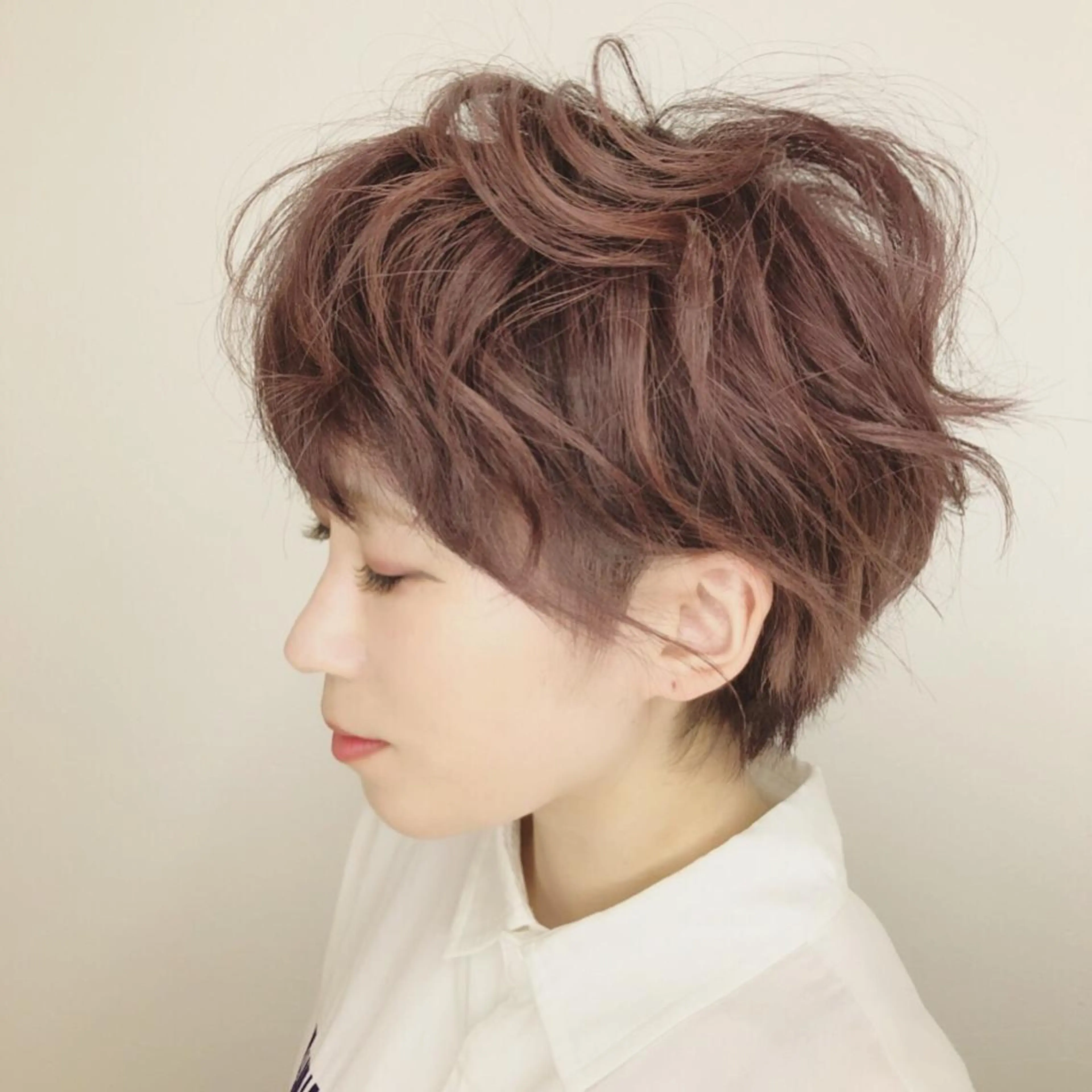 ショート カラー ショートボブ ハンサムショート ボブ ショートヘア 小顔カット カット トリートメント 上田 篤史のヘアスタイル