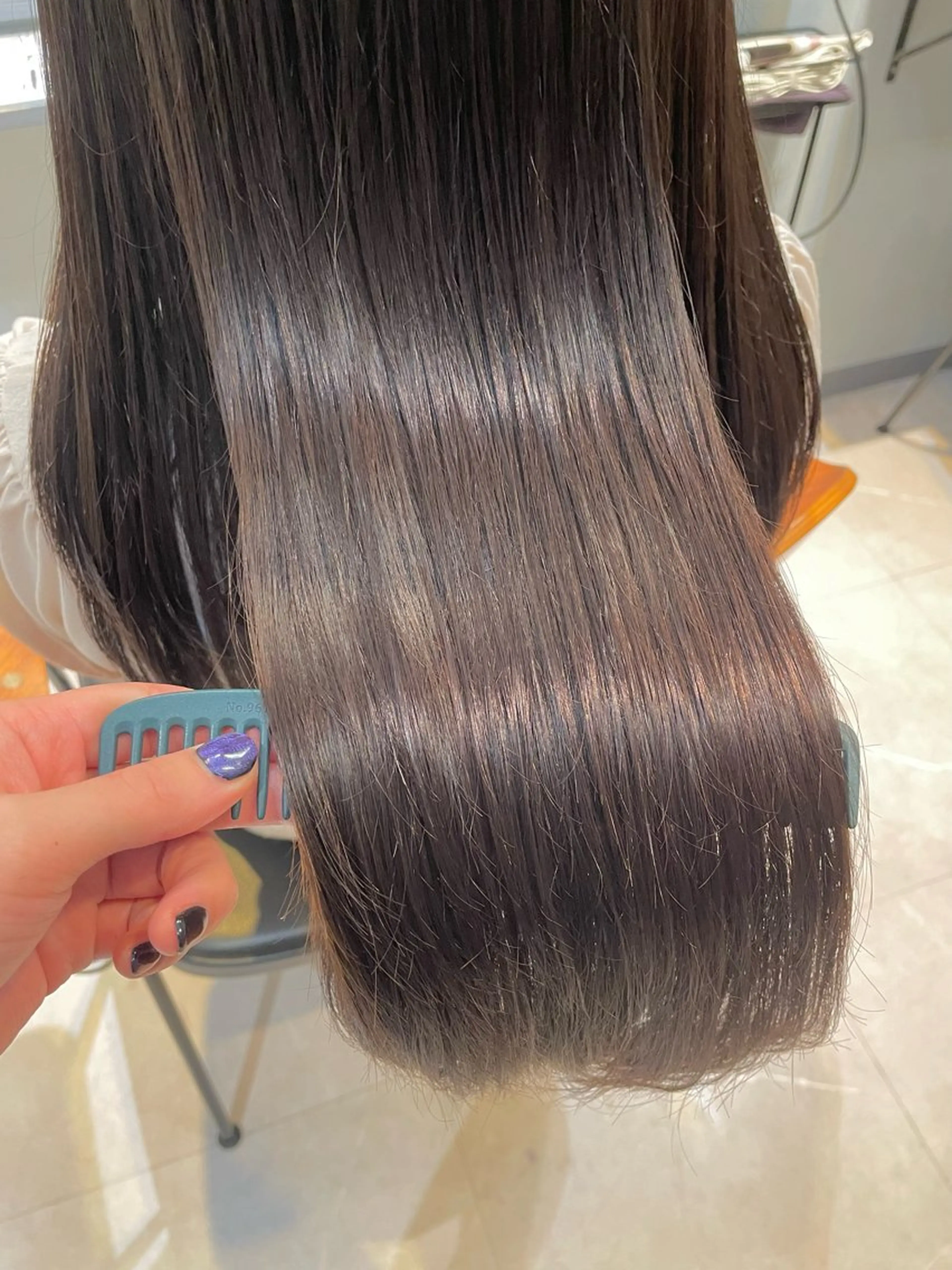 【☆フルコース☆】カット＋縮毛矯正＋カラー＋オージュアトリートメント＋超音波ケアプロ　39500円→19800円の写真