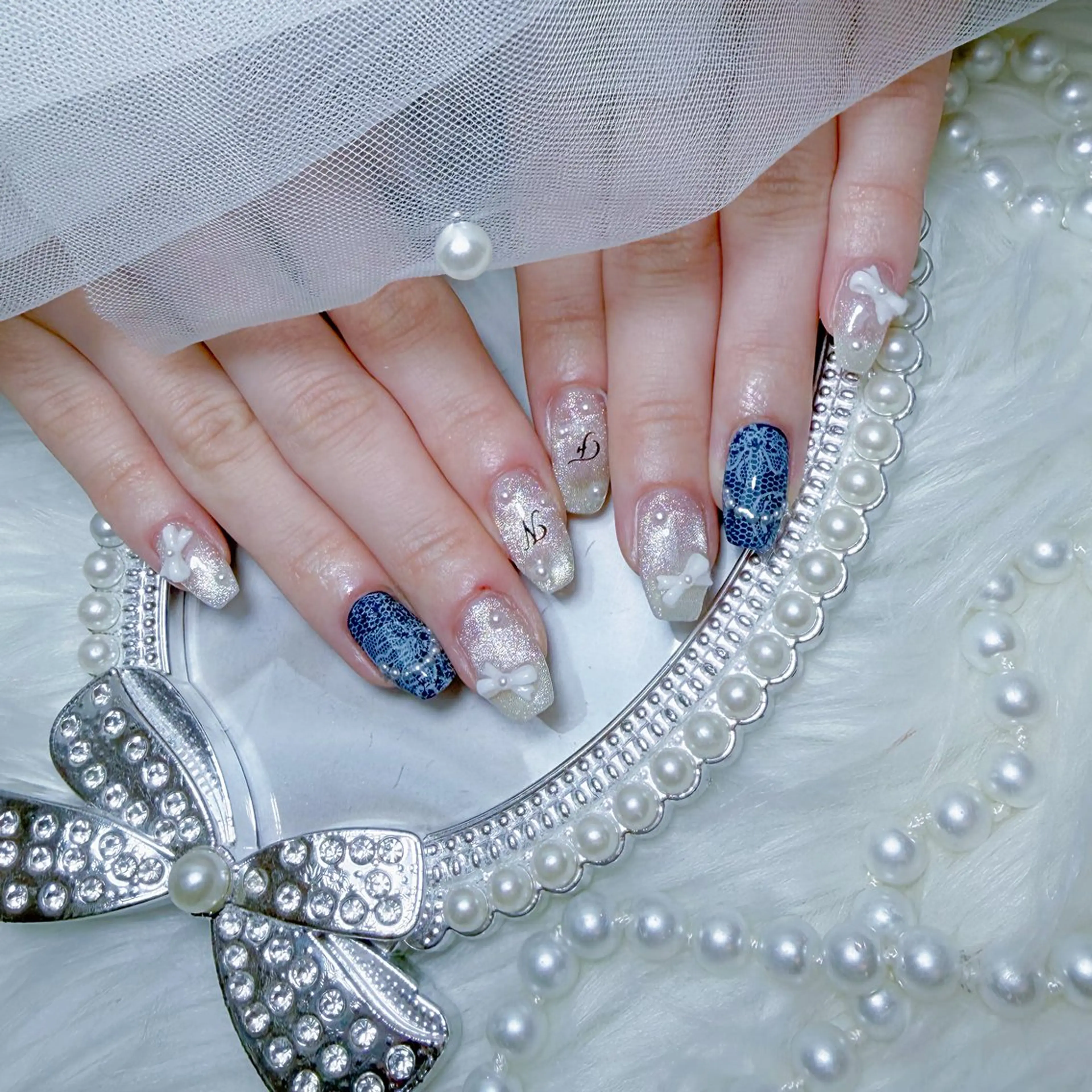 ネイル ハンドネイル Yudia🩵 Yuiのネイルデザイン