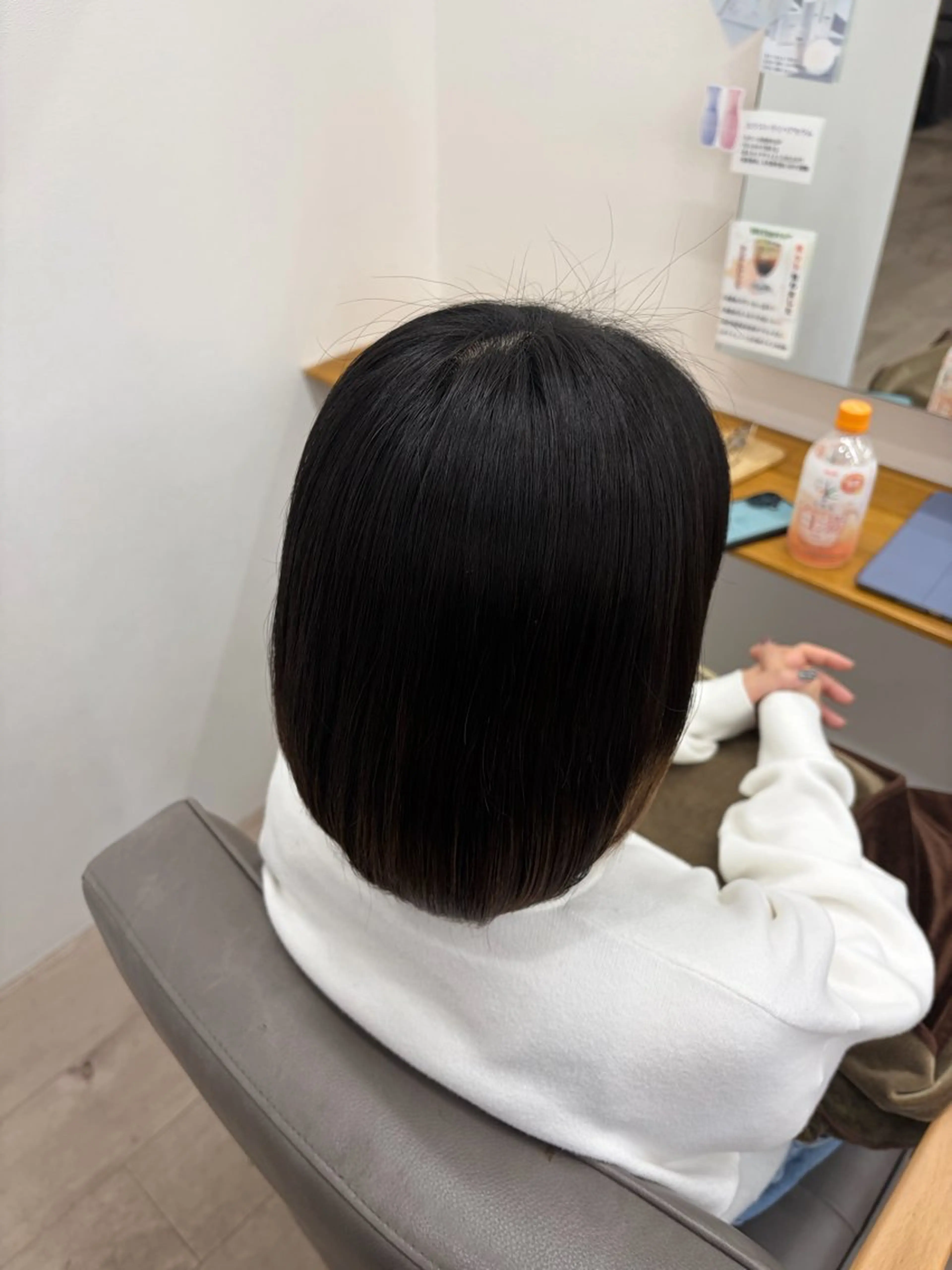ミディアム 縮毛矯正 村松 音歩のヘアスタイル
