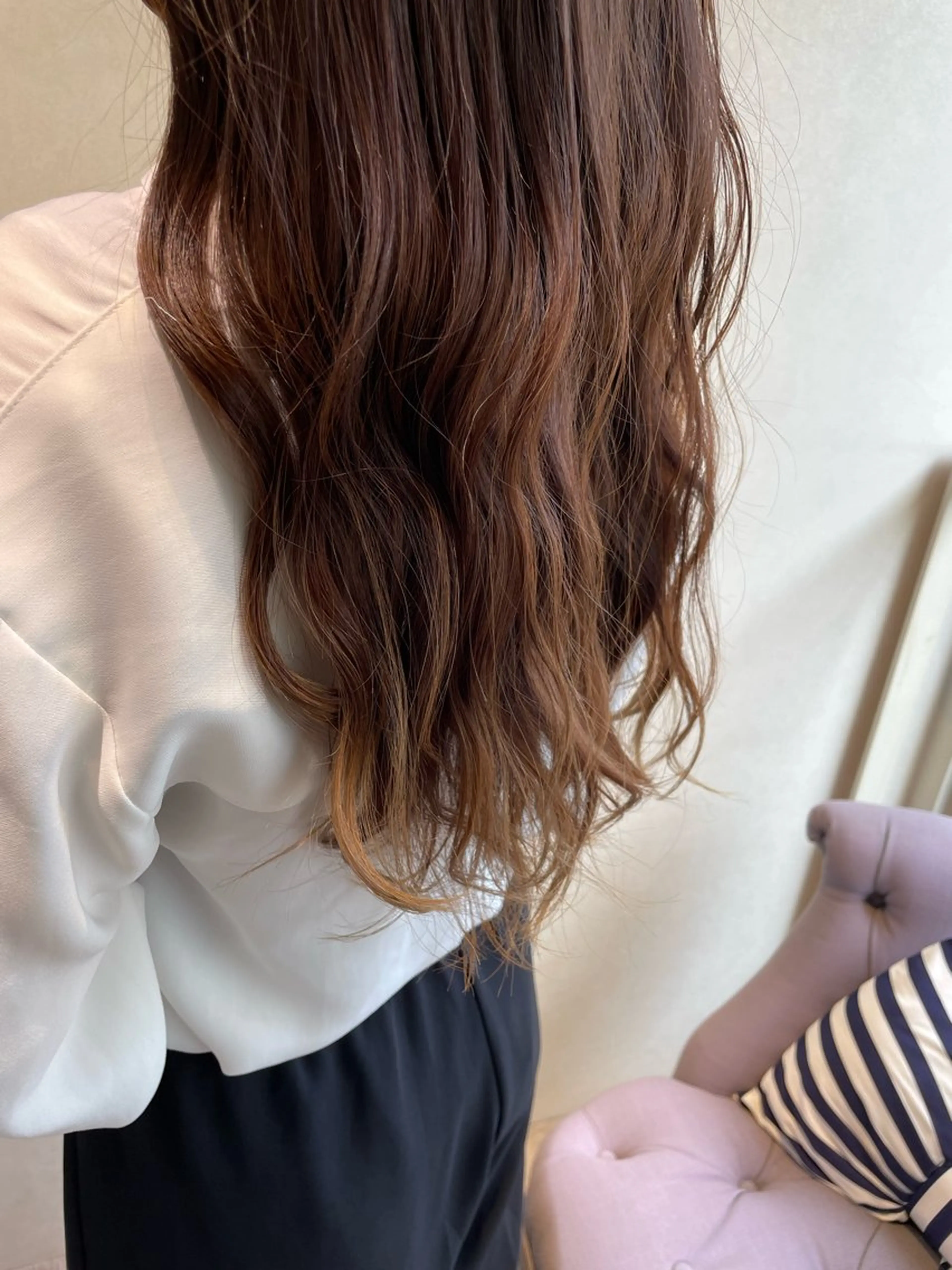 ロング カット ヘアカラー 柳井 準平のヘアスタイル