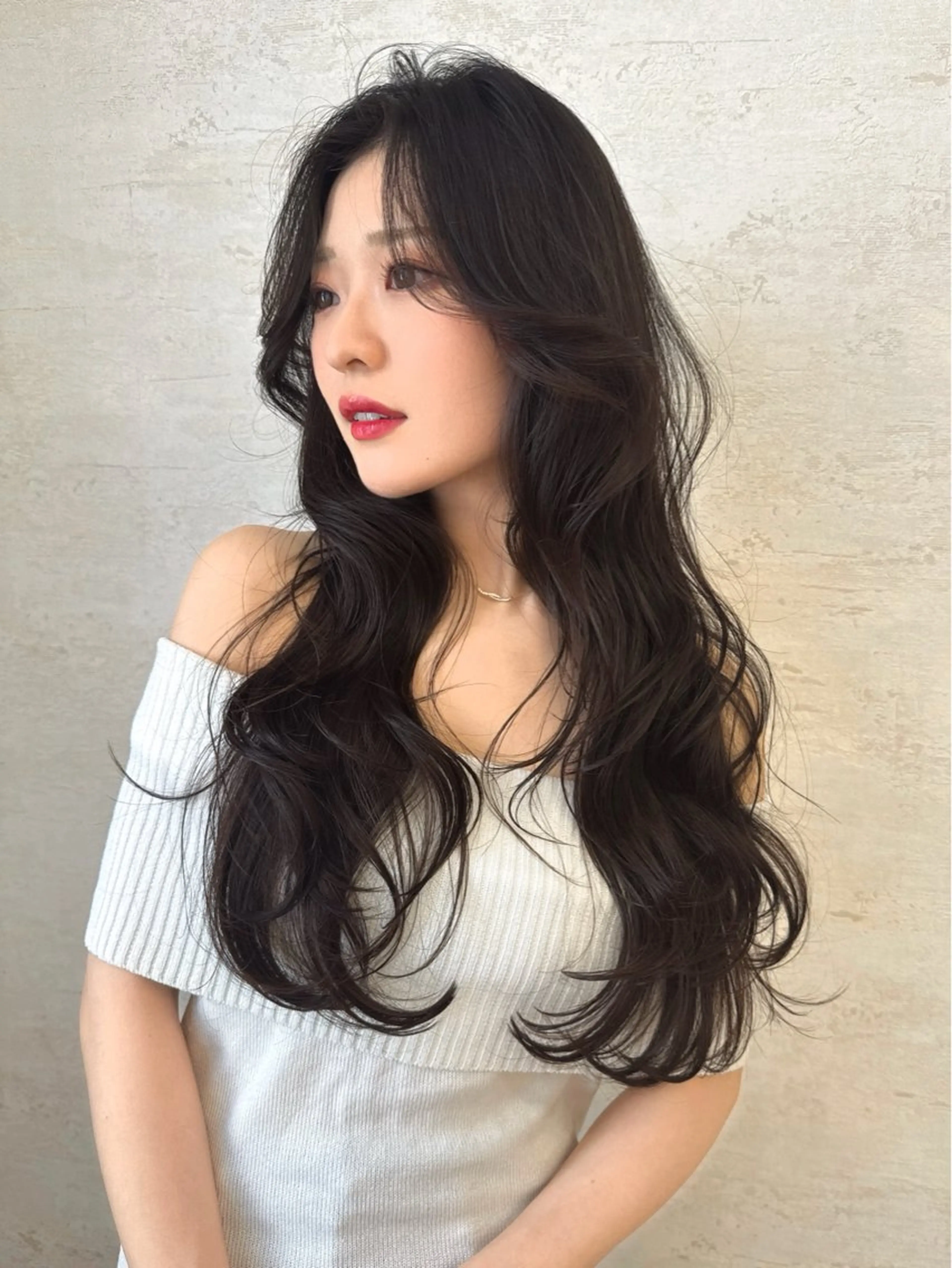 ロング カラー カット ヘアカラー トリートメント レイヤーカット/ 顔周り 五島巨幹のヘアスタイル