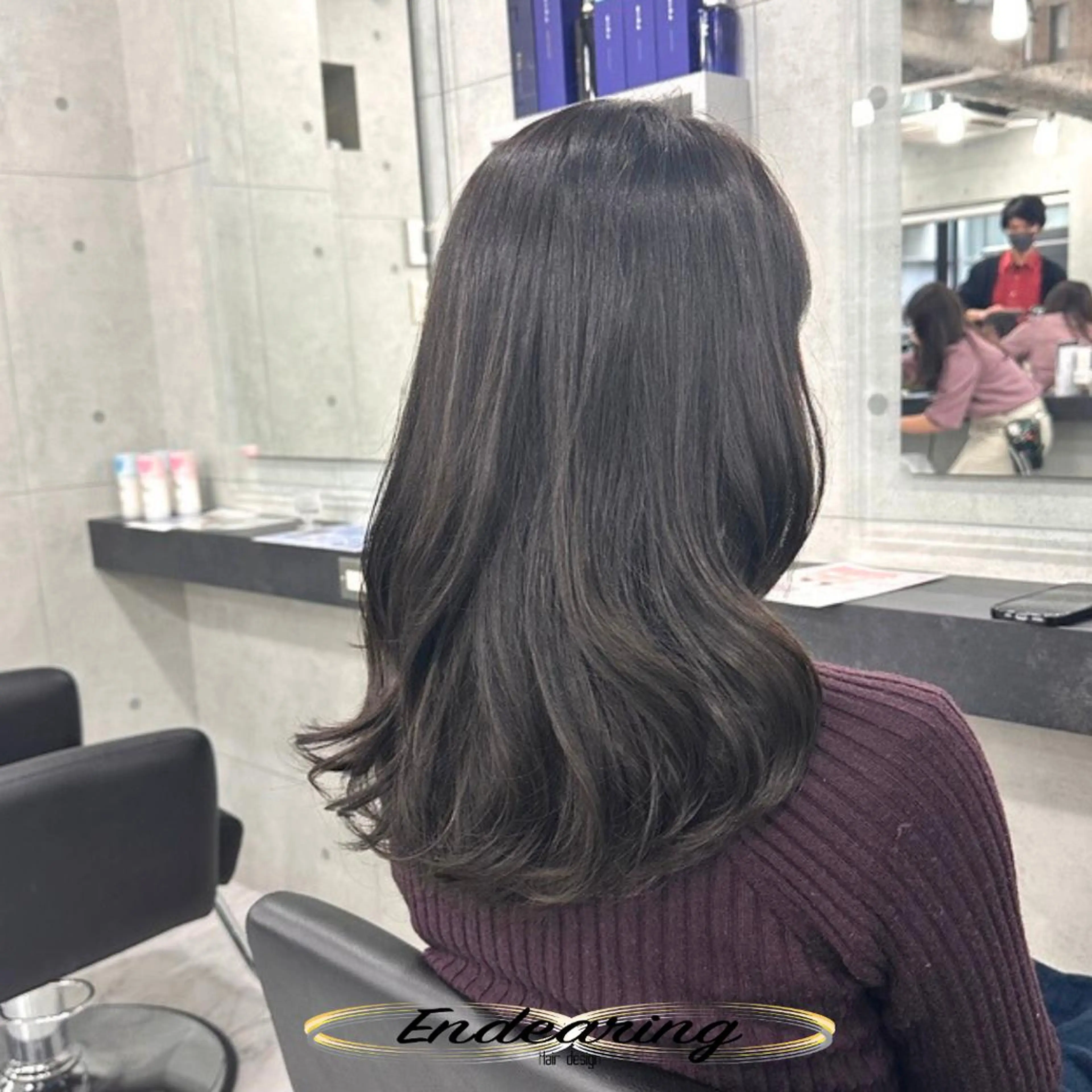 カラー 透明感カラー ダークグレー カット ヘアカラー Endearing 銀座/YOKOのヘアスタイル