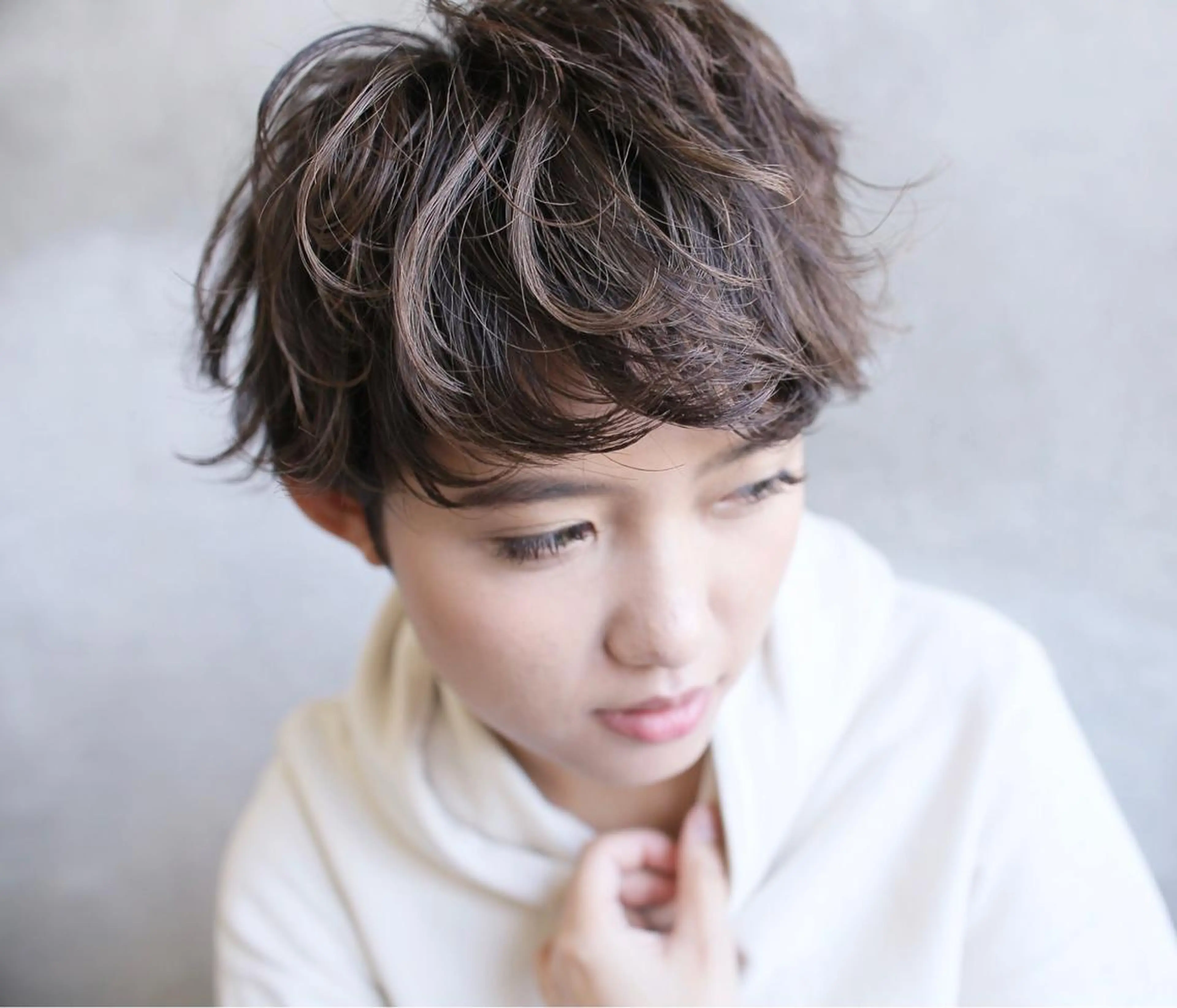 ショート カラー カット ヘアカラー トリートメント 坂本 裕介/パーマのヘアスタイル