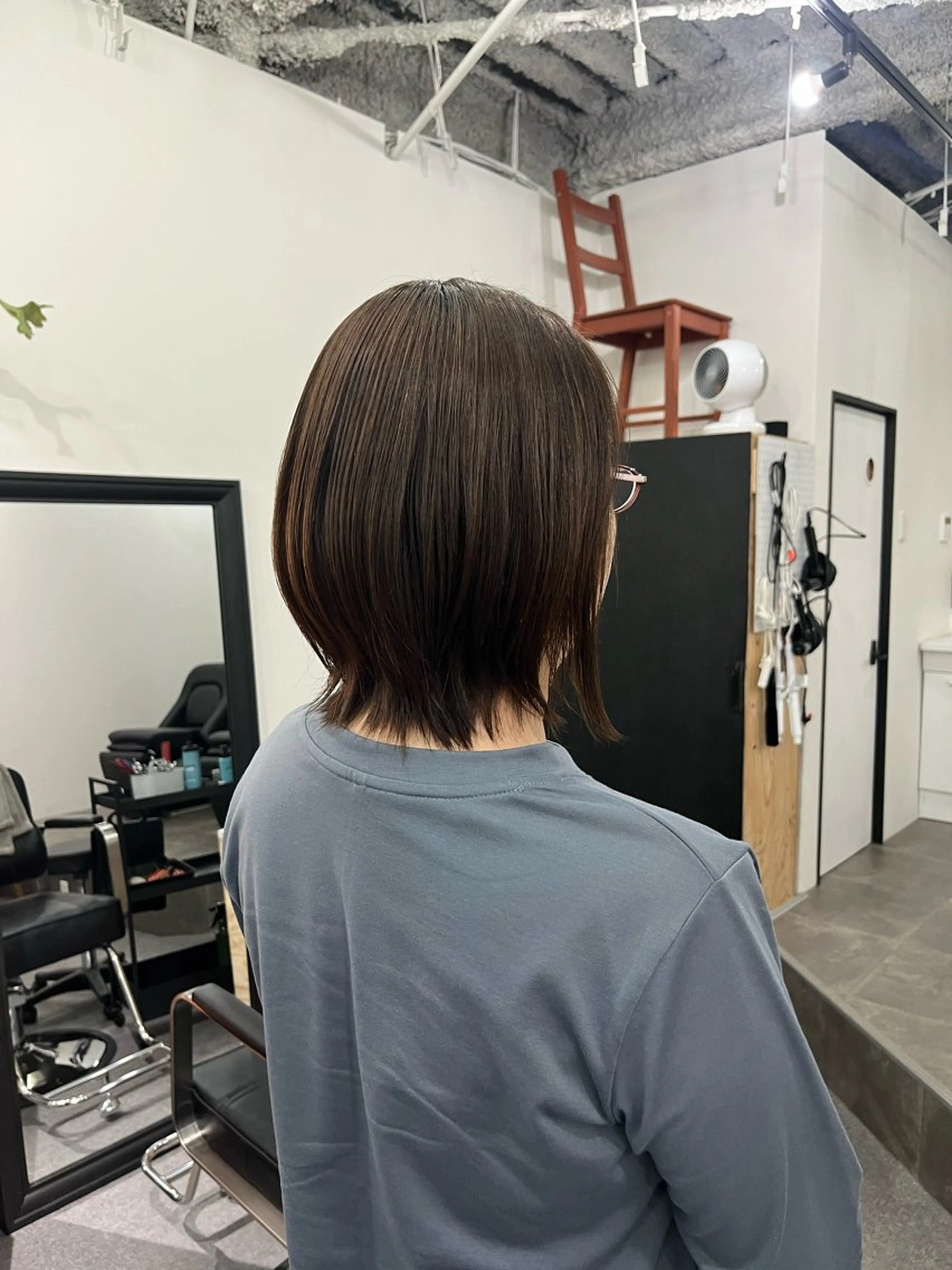 ショート パーマ ヘアアレンジ くびれヘア レイヤーカット 外ハネヘア 縮毛矯正 縮毛矯正 中津川 愛恵のヘアスタイル