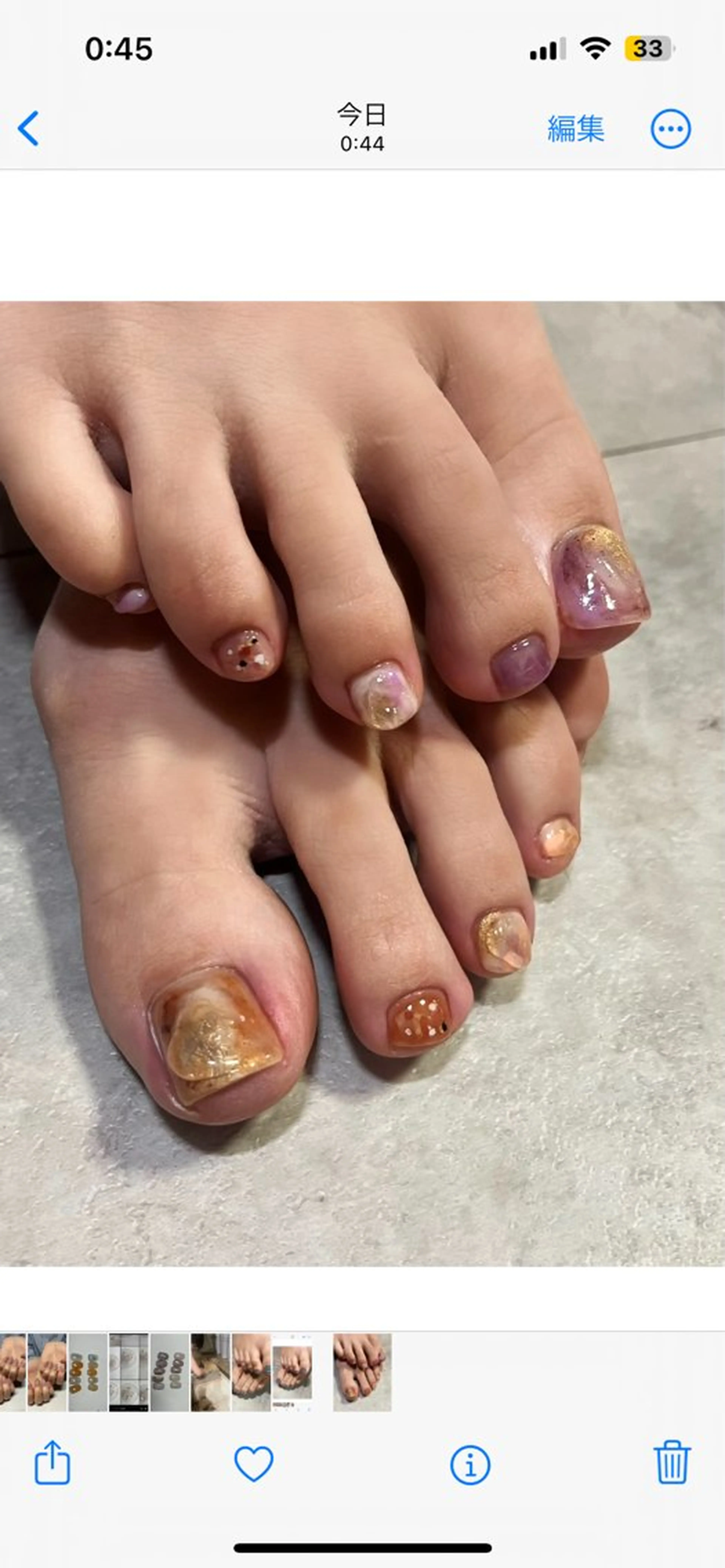 ネイル フットネイル MUKUTOU nail 　YUKIのネイルデザイン