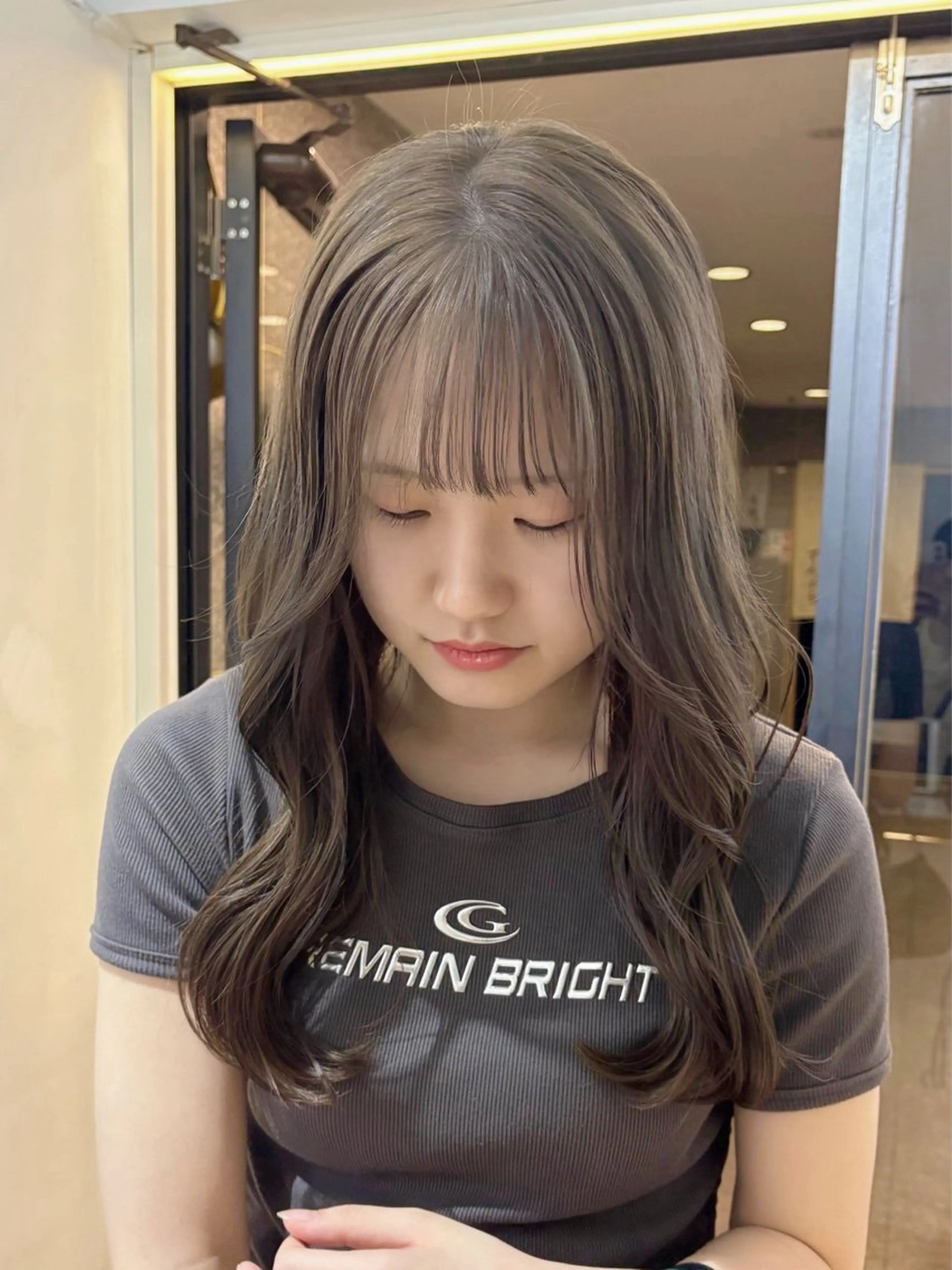 ロング カラー ブリーチ カット ヘアカラー RINO/似合わせ /女性専用𖧷のヘアスタイル