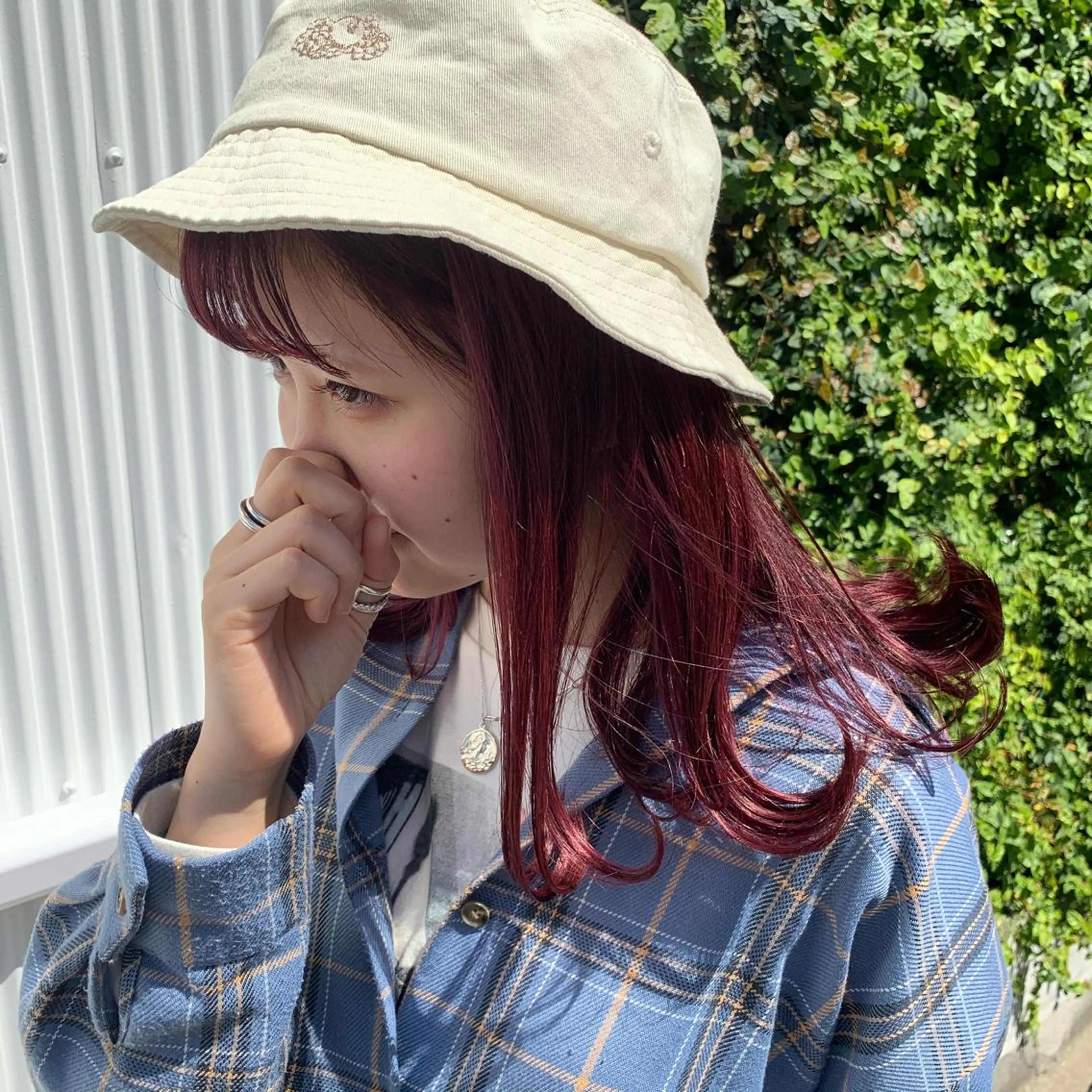 ミディアム カラー ローズカラー スダユーヤ 💫推しカラーのヘアスタイル