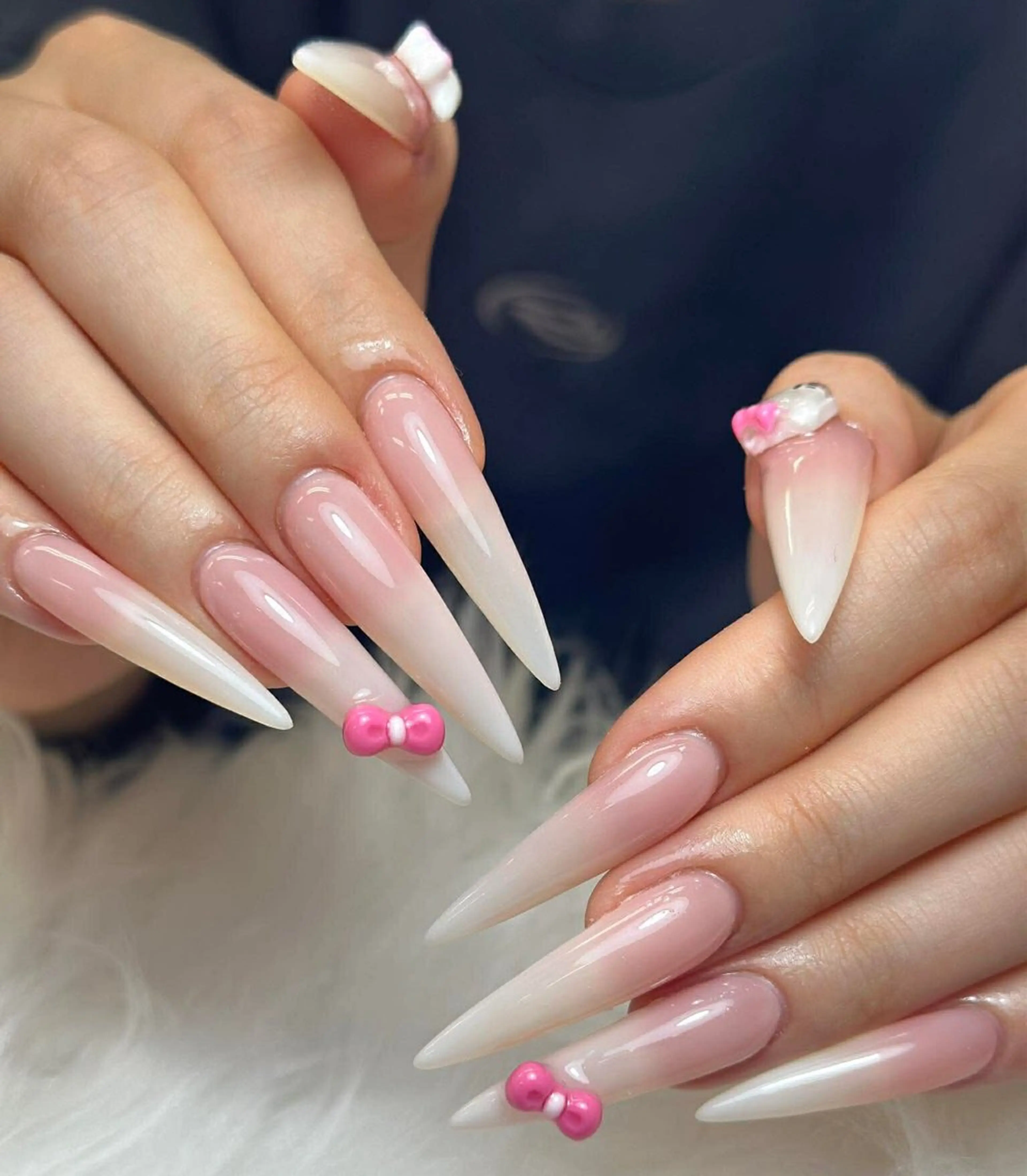 ネイル アートネイル 成人式 ジェルネイル ニュアンスネイル 夏ネイル ハンドネイル NIE MoMoのネイルデザイン