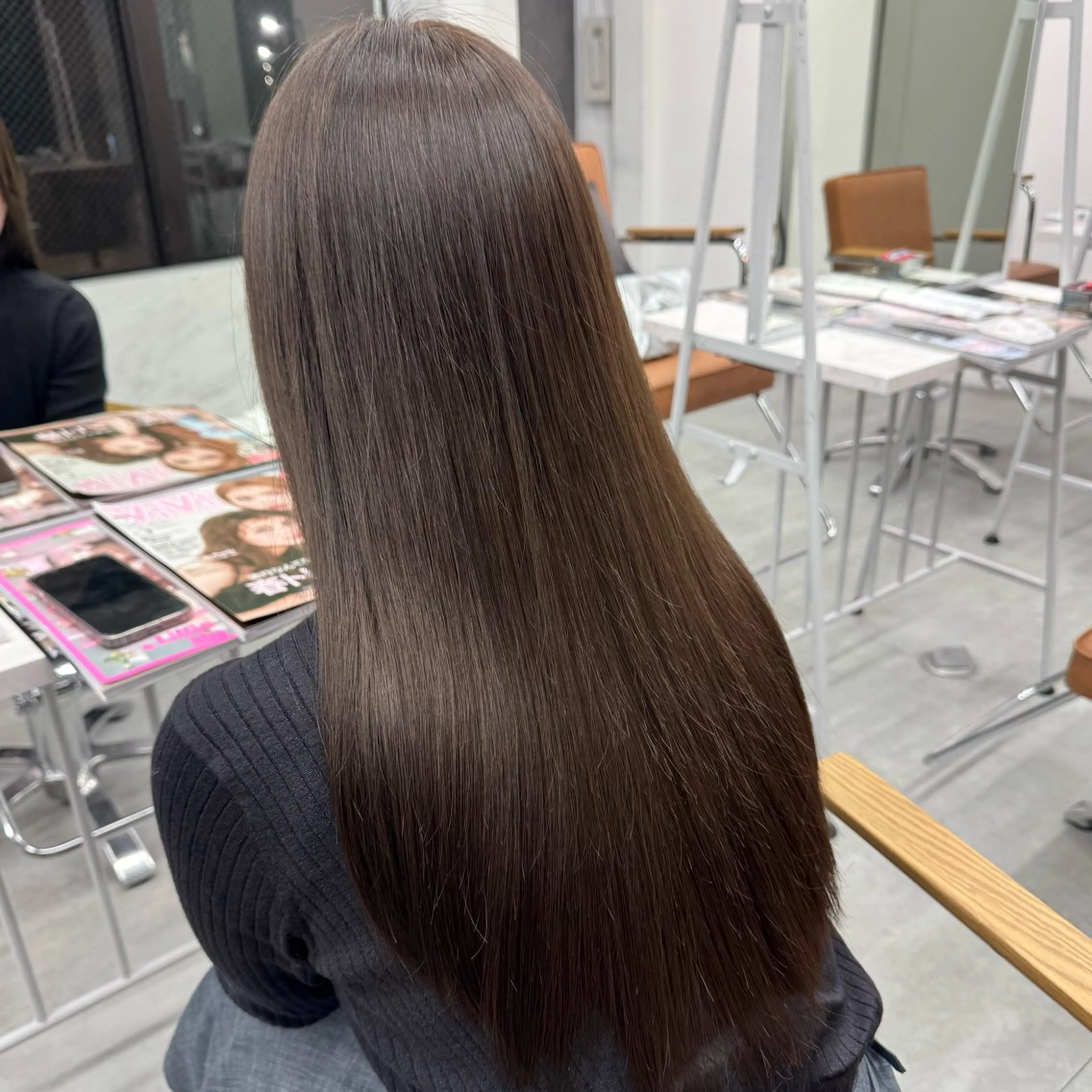 ロング カラー ヘアアレンジ ヘアカラー ブリーチなしカラー /新百合ヶ丘/安形翔のヘアスタイル