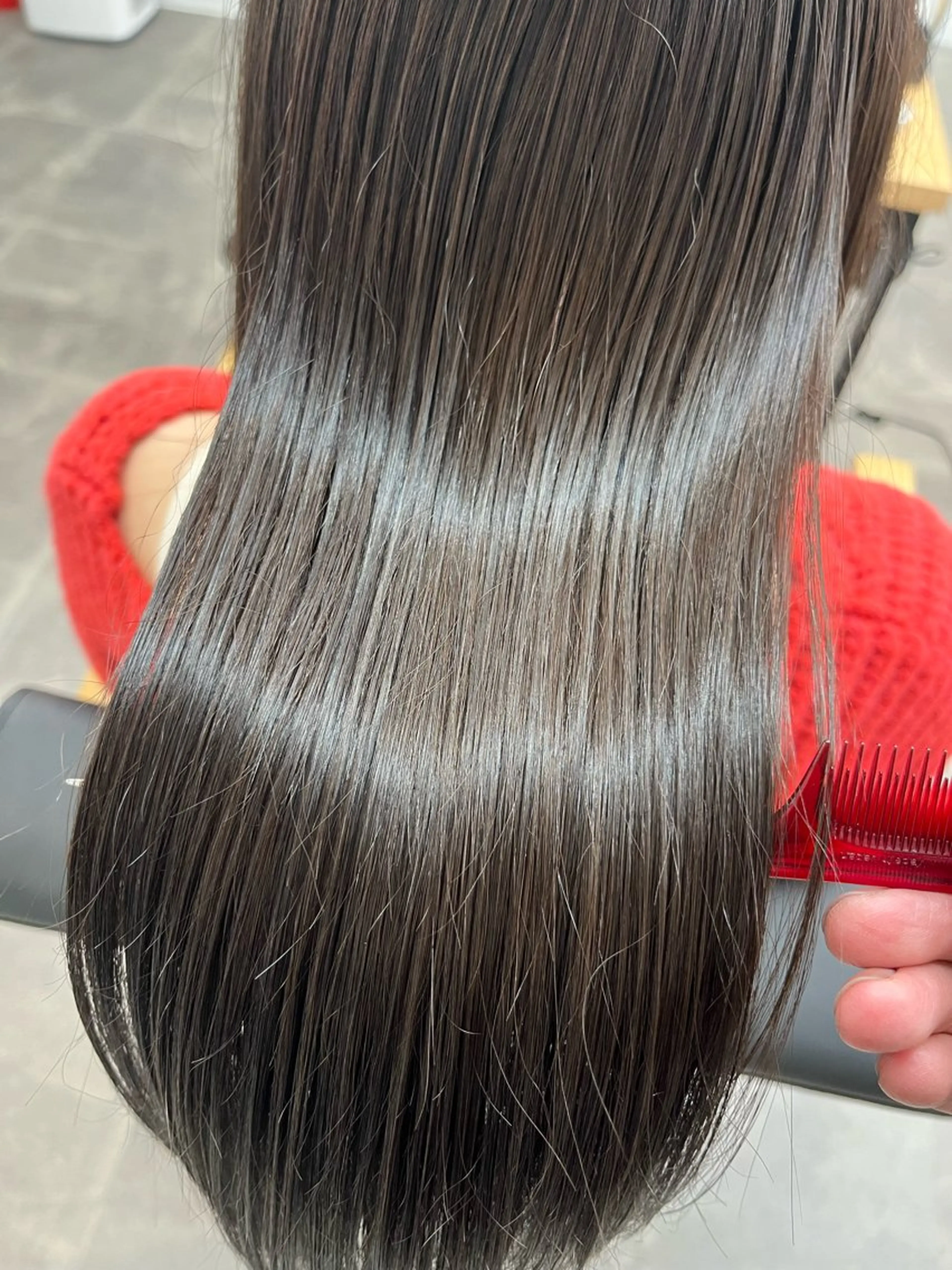 ロング カット ヘアカラー トリートメント 1%【横浜】 髪質改善&ケアカラーのヘアスタイル