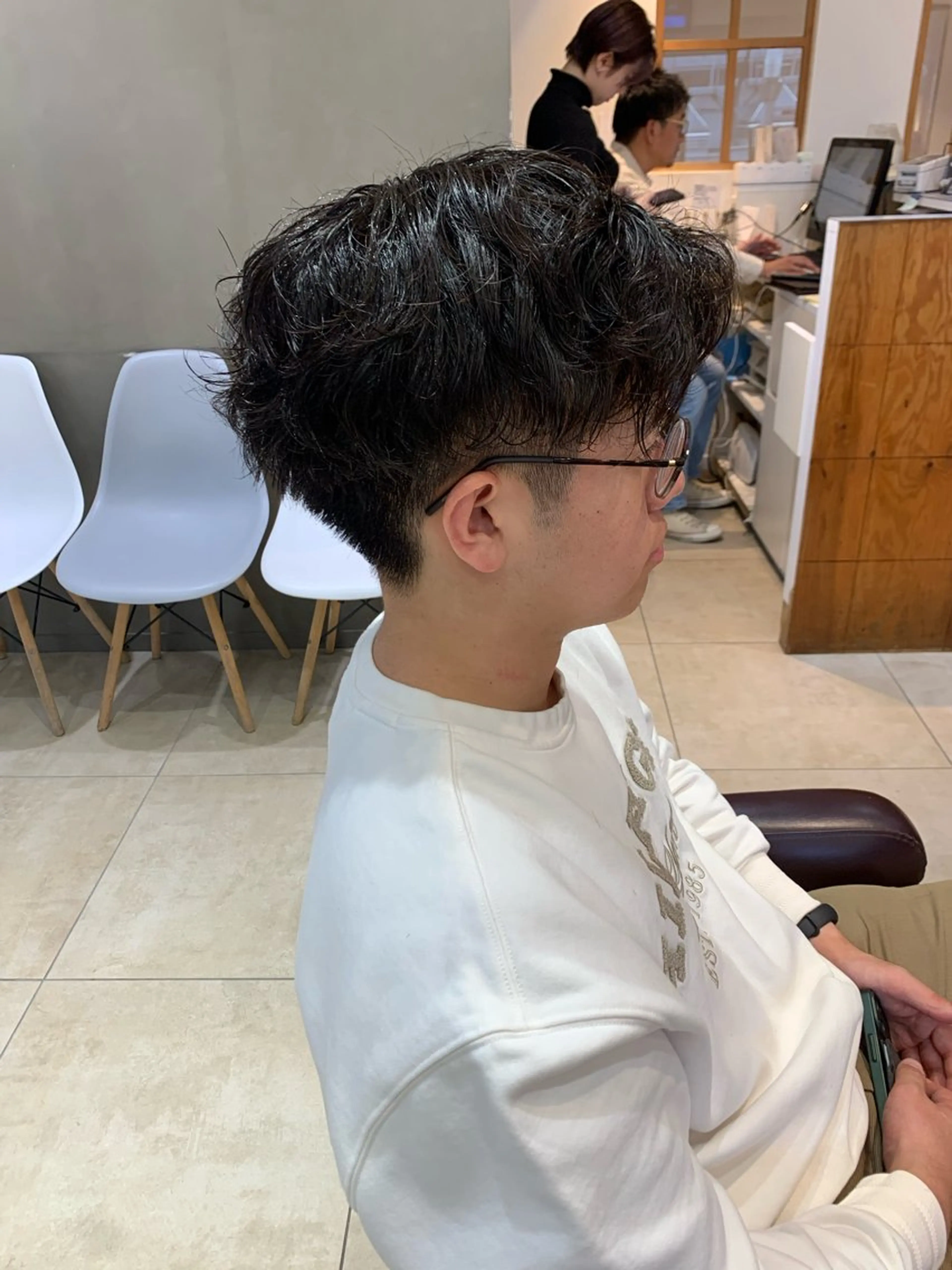 パーマ メンズ メンズパーマ スパイラルパーマ カット パーマ 庄司 沙羅のヘアスタイル