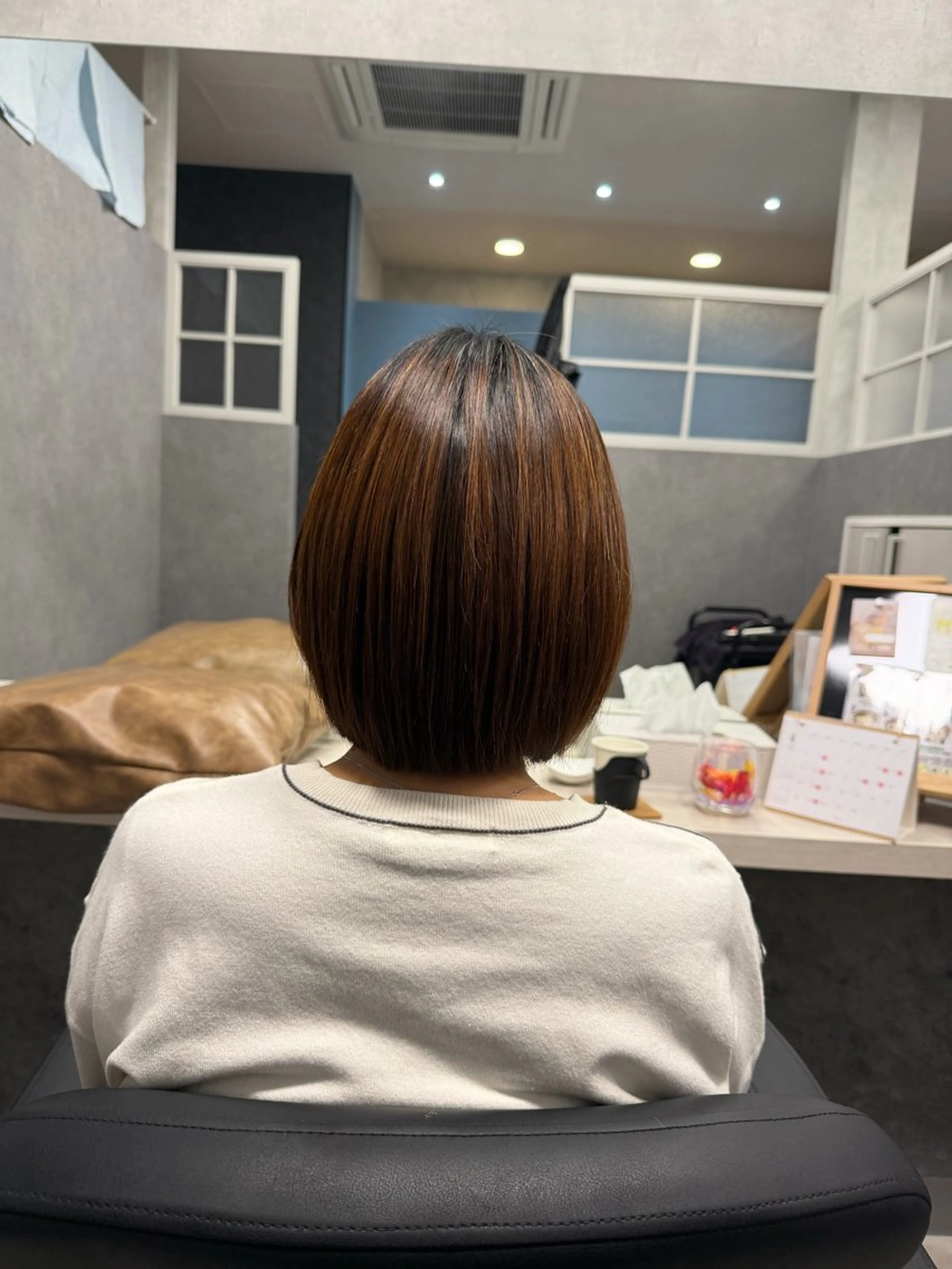 ショート パーマ 縮毛矯正 カット 縮毛矯正 トリートメント ヘッドスパ 加藤 あおいのヘアスタイル