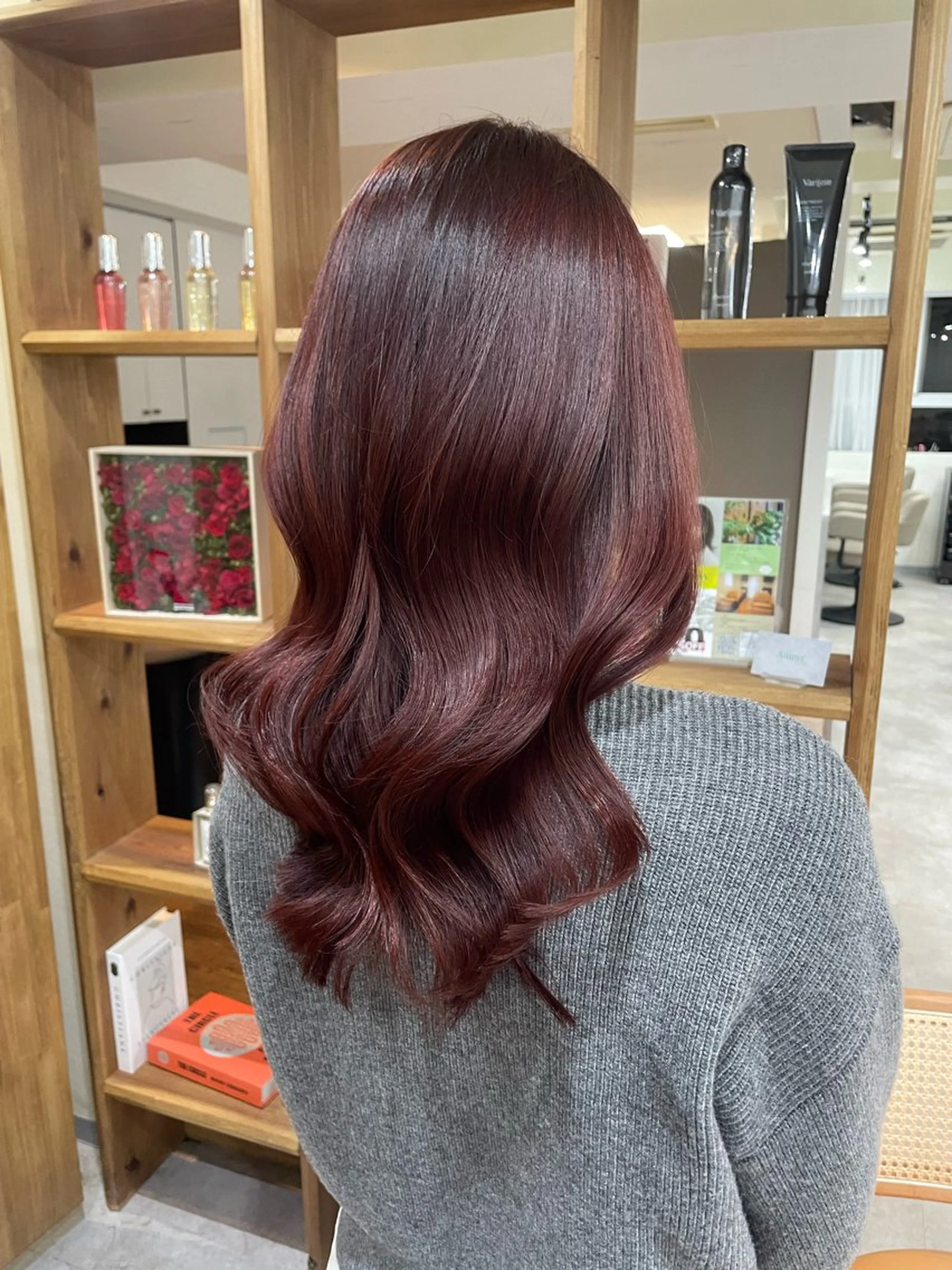 セミロング カラー パーマ 韓国ヘア/韓国風 パーマ/kazueのヘアスタイル