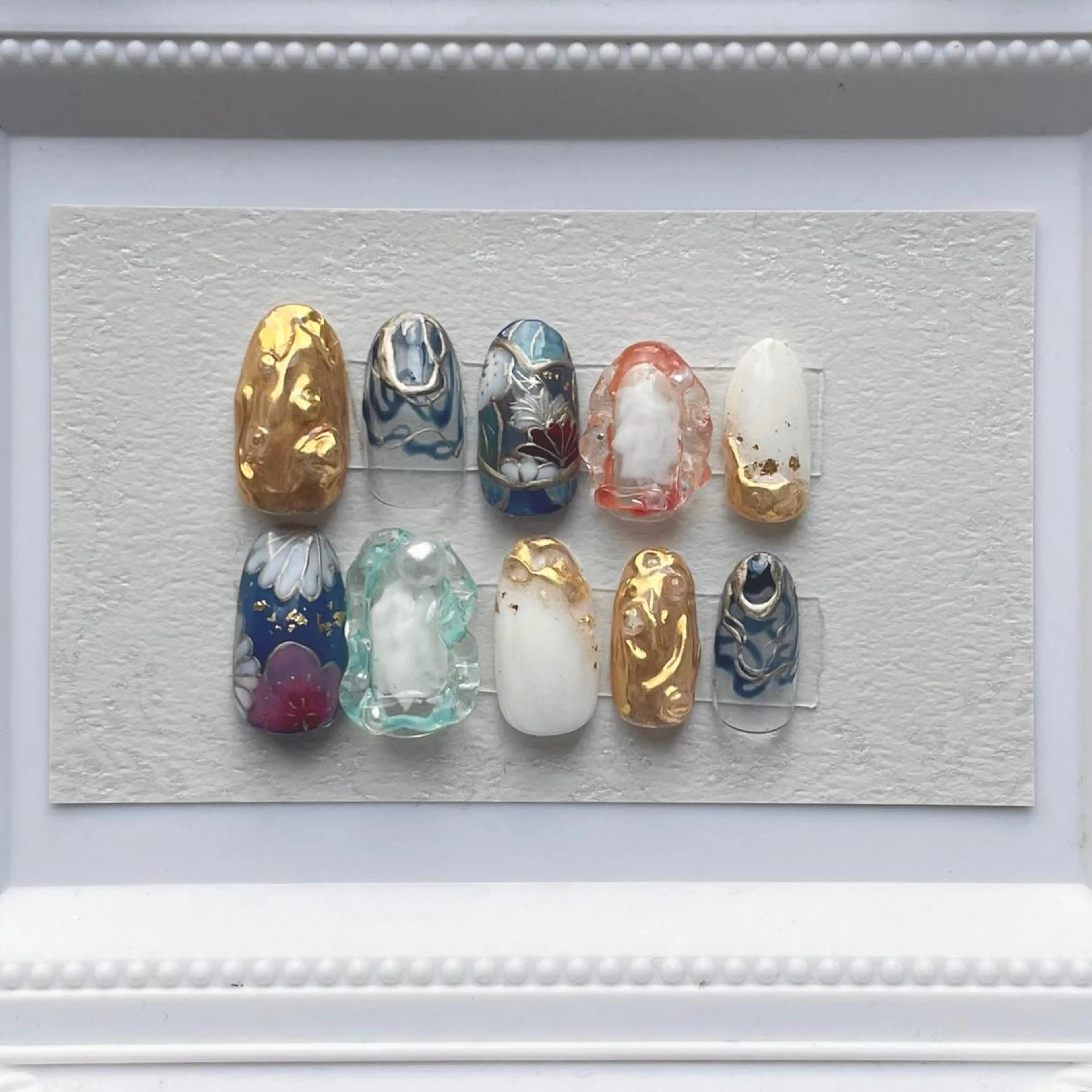 ネイル 成人式 ネイルチップ 顔まわり/インナー カラー/　syuriのヘアスタイル