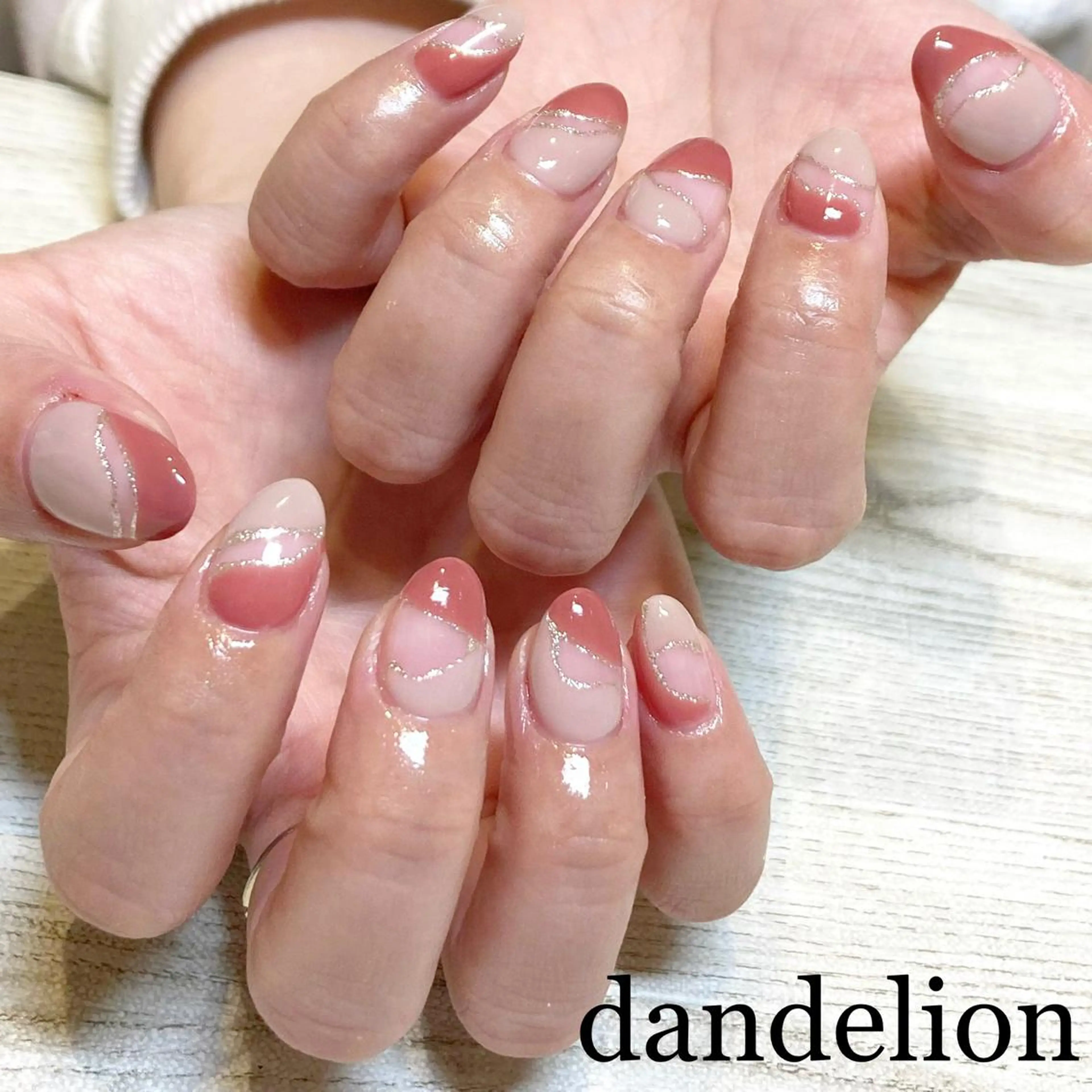 ネイル ハンドネイル ハンドケア dandelion ダンデライオンのネイルデザイン