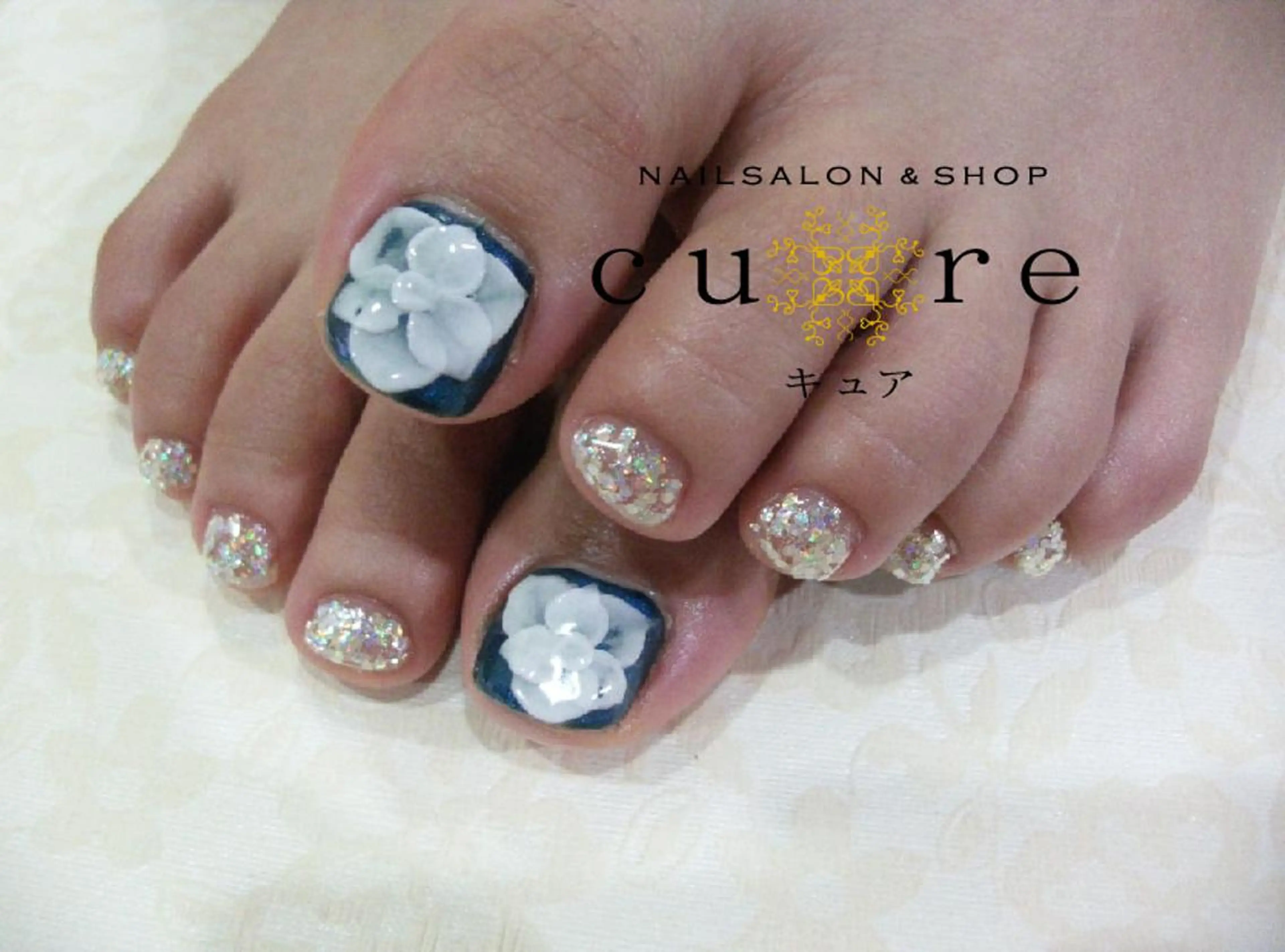 ネイル フラワーネイル ネイルサロン Cureのネイルデザイン