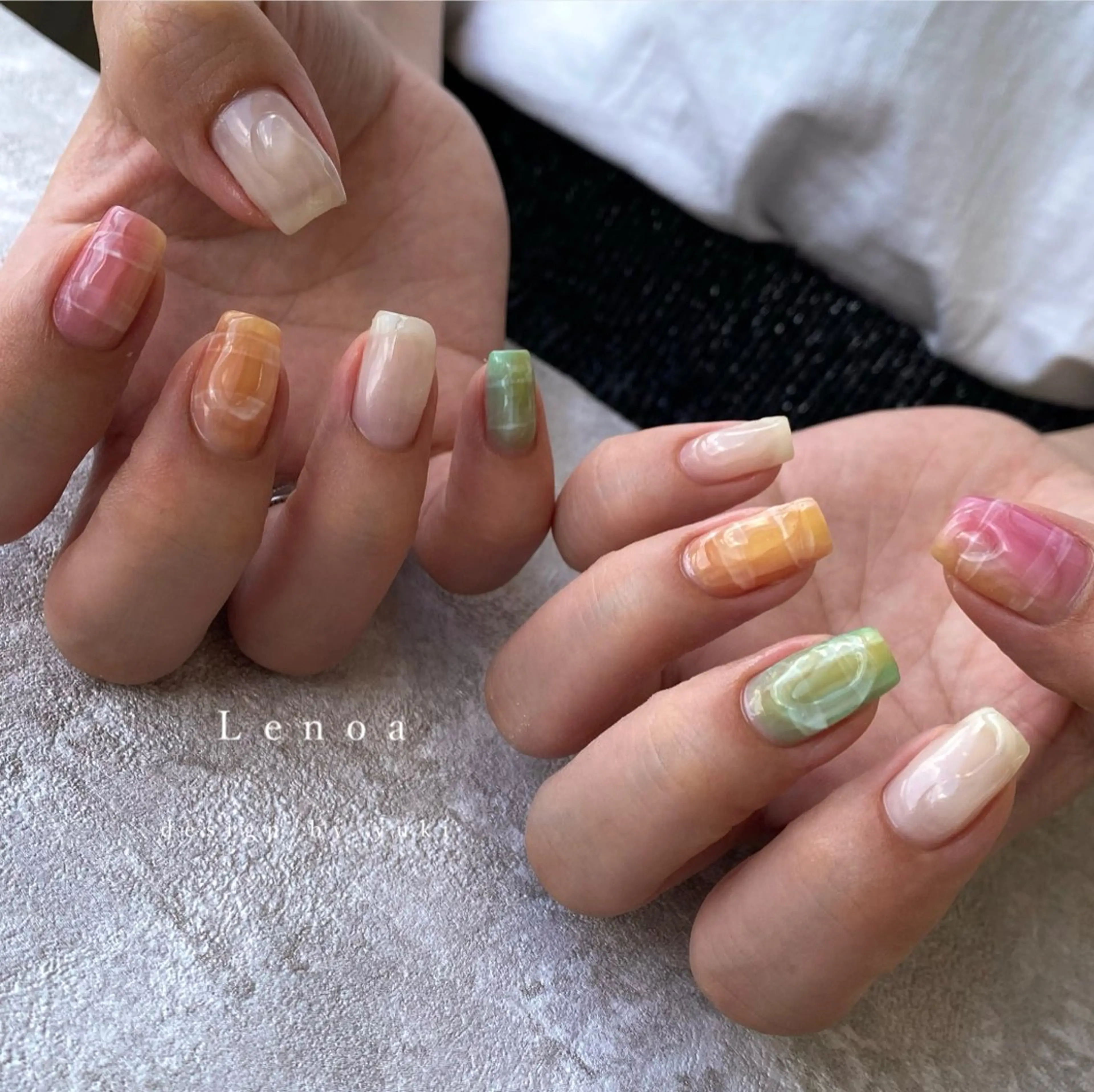 ネイル ハンドネイル Lenoa Yukiのネイルデザイン