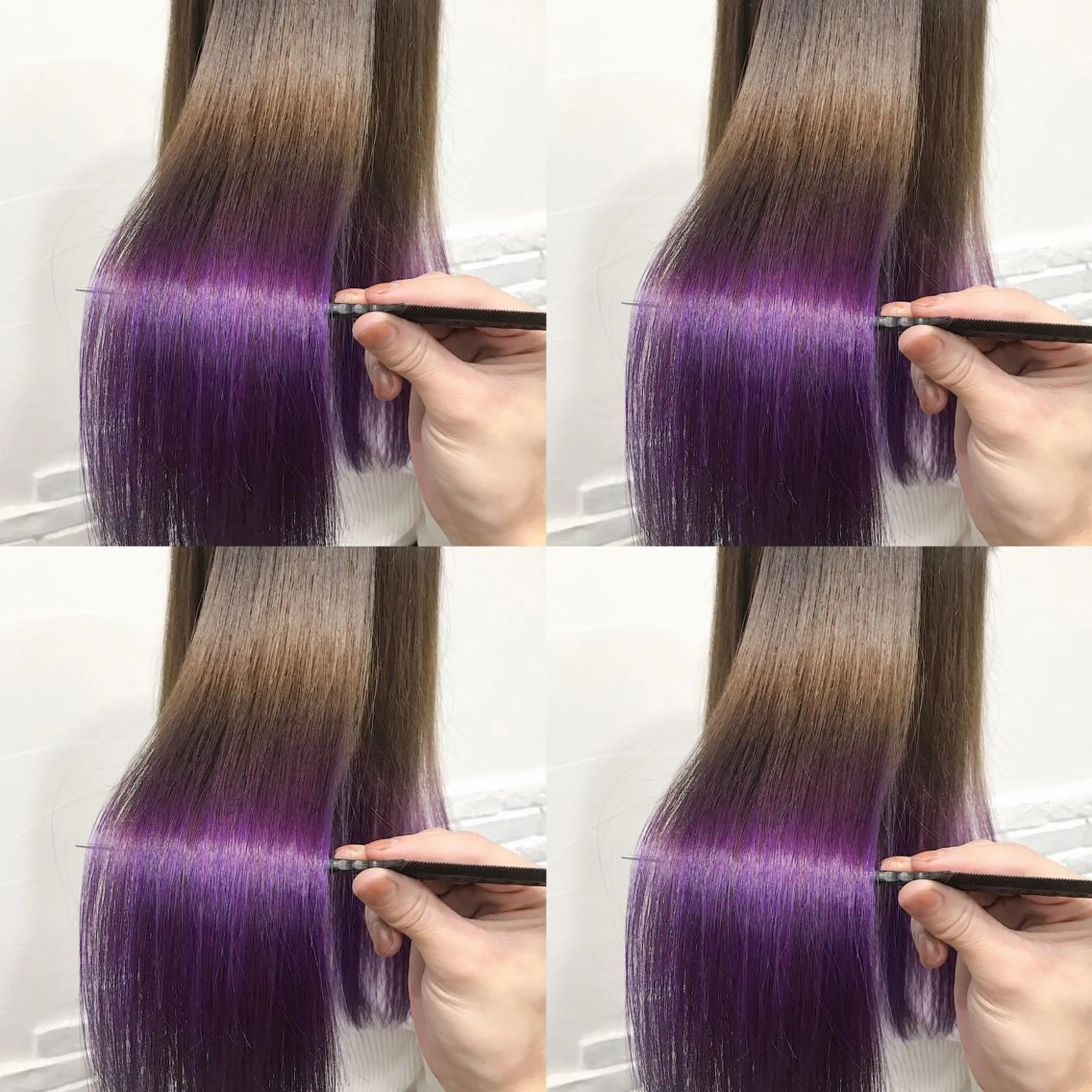 セミロング カラー ヘアアレンジ カット 縮毛矯正 トリートメント TAKUMAブリーチ /切りっぱなし🪽のヘアスタイル