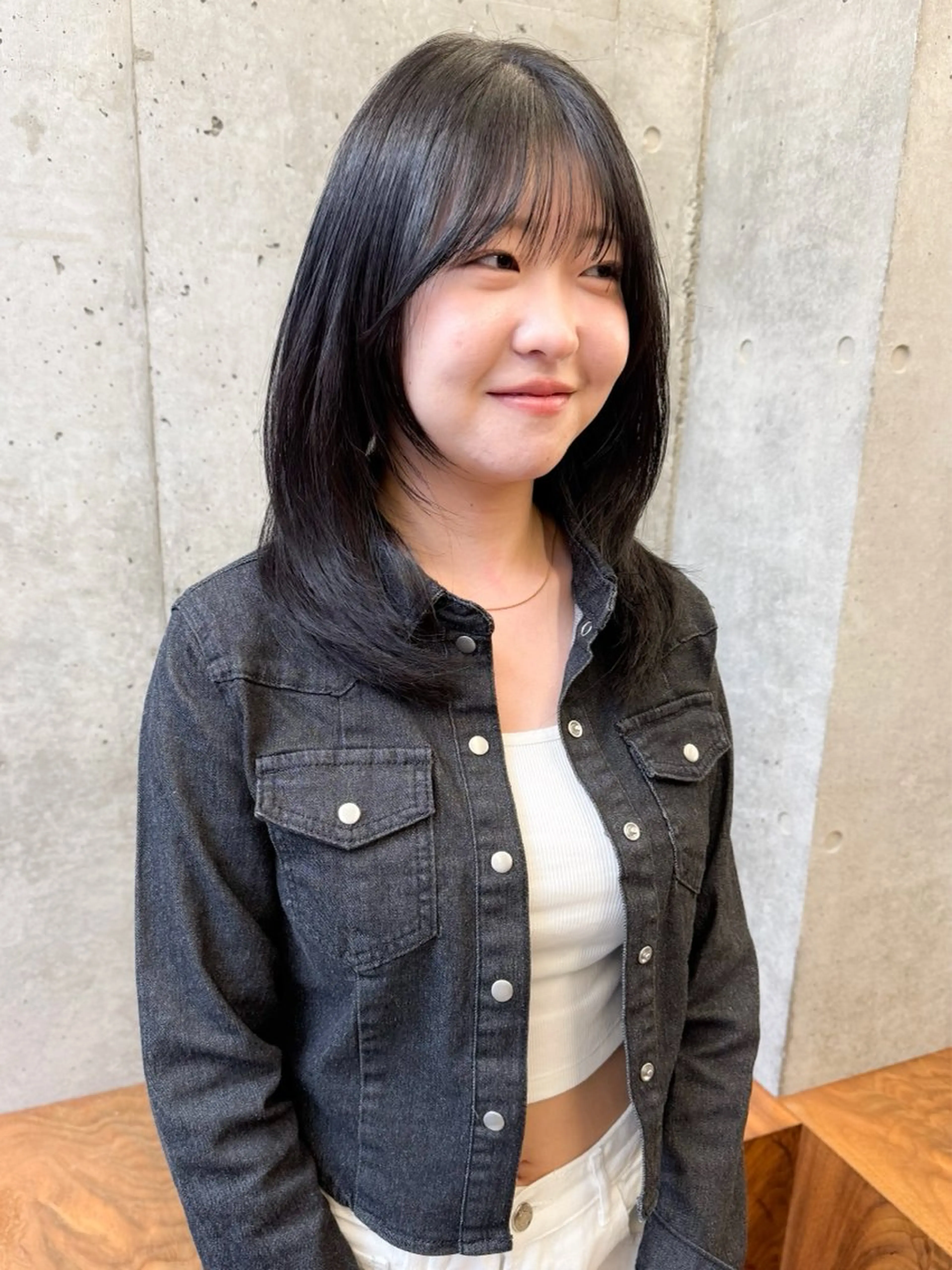 ミディアム カラー パーマ 💖美髪矯正💖 辻未侑のヘアスタイル