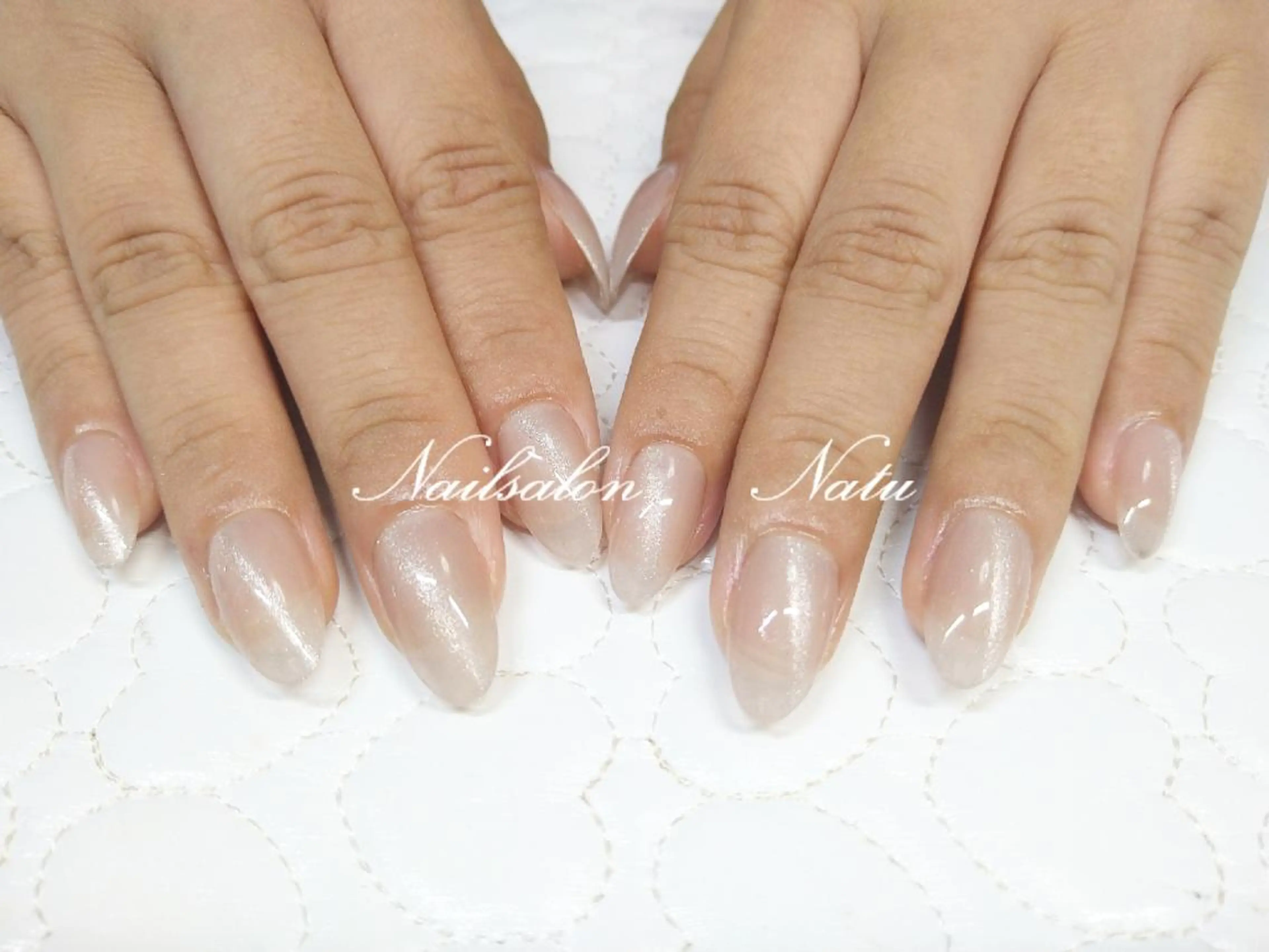 ネイル 長さ出し マグネットネイル ショートネイル nailsalon　 Natuのネイルデザイン