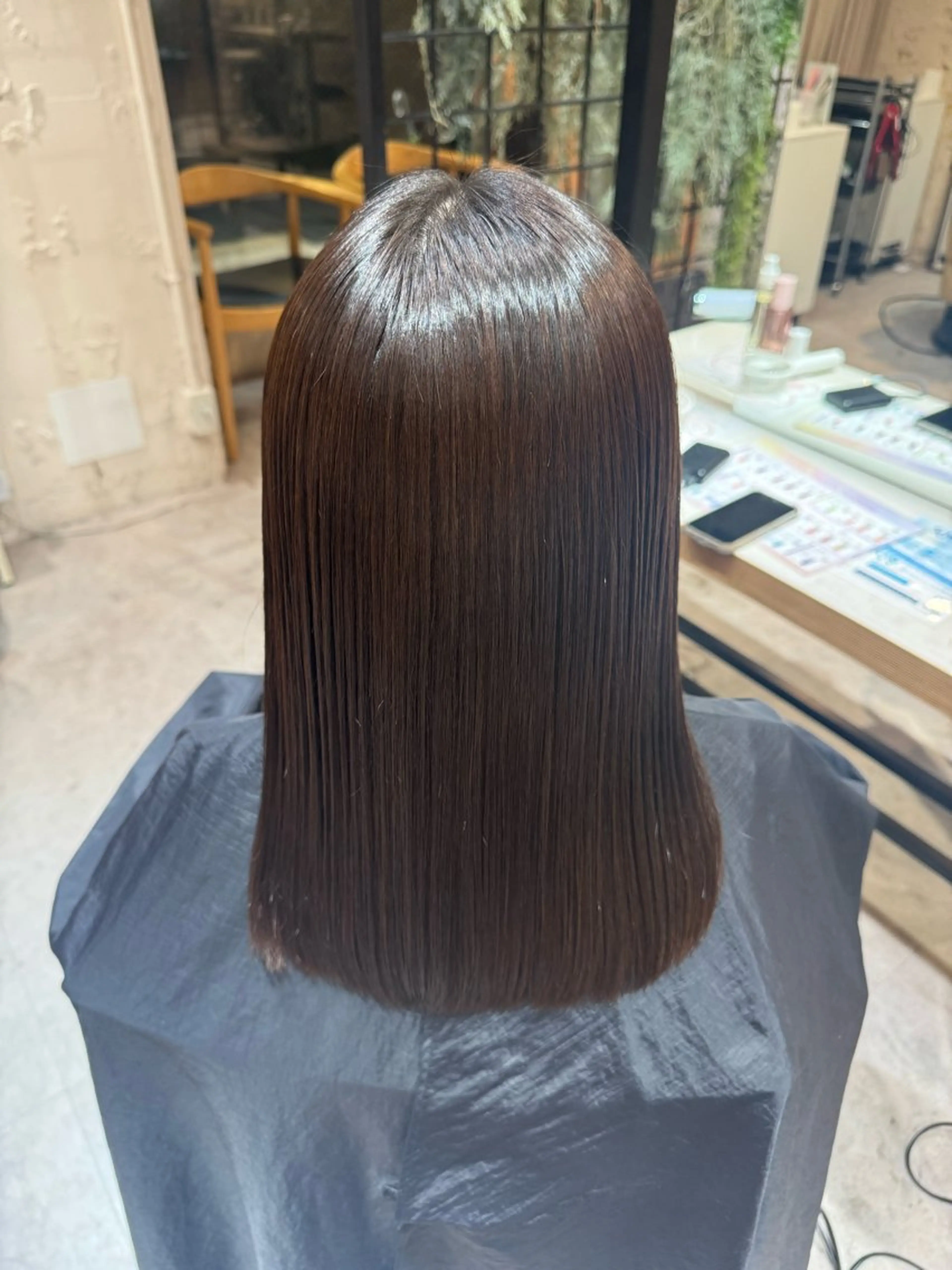 セミロング 縮毛矯正 Miyuu🎀カラー マツエク・ストレートのマツエク・マツパデザイン