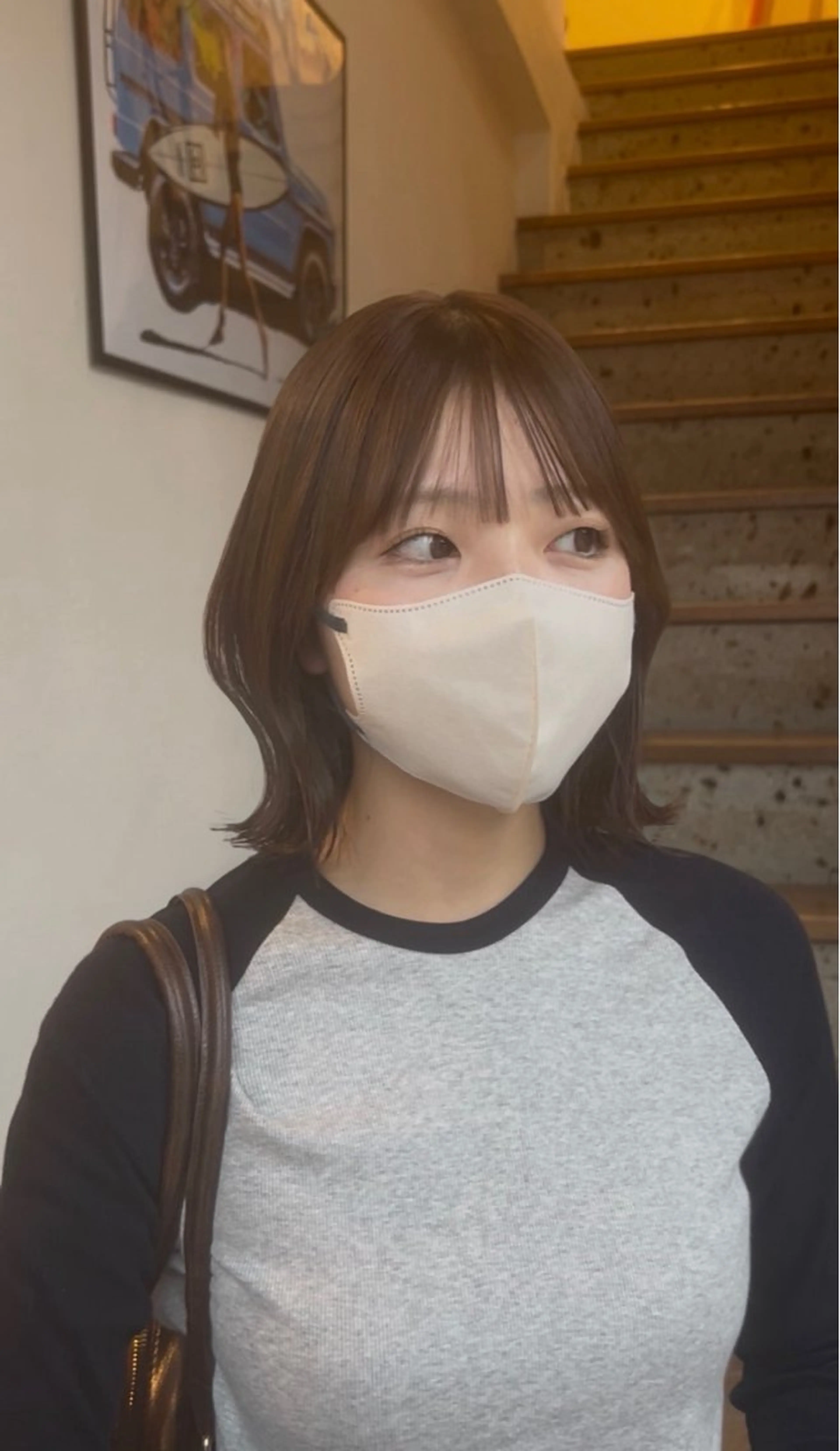 ミディアム ボブ くびれヘア SUGAR / 沖野 りょうのヘアスタイル