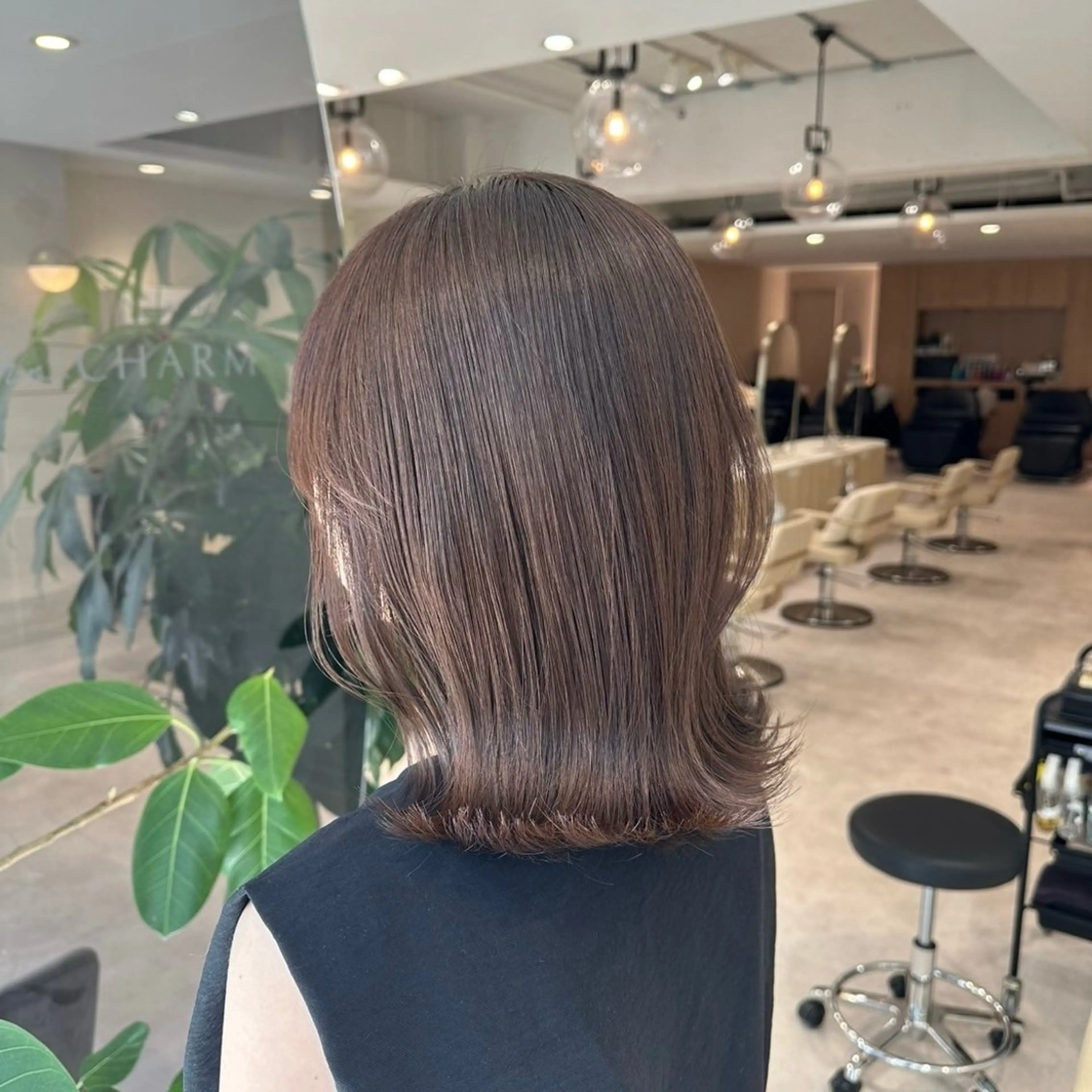 ミディアム カラー アッシュ アッシュブラウン ブラウンカラー イルミナカラー ボブ カット ヘアカラー 透明感カラー🌿 グレージュ🐺陽介のヘアスタイル